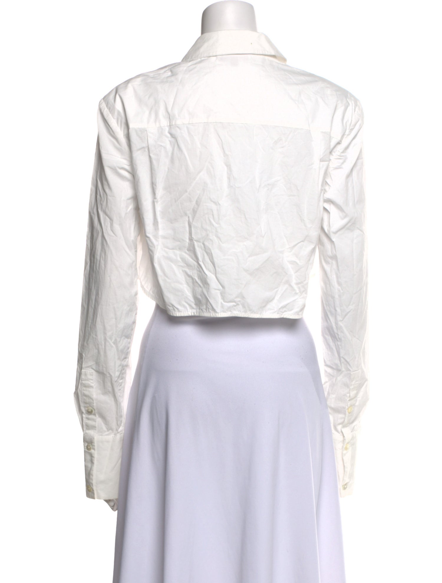 Staud Long Sleeve Crop Top