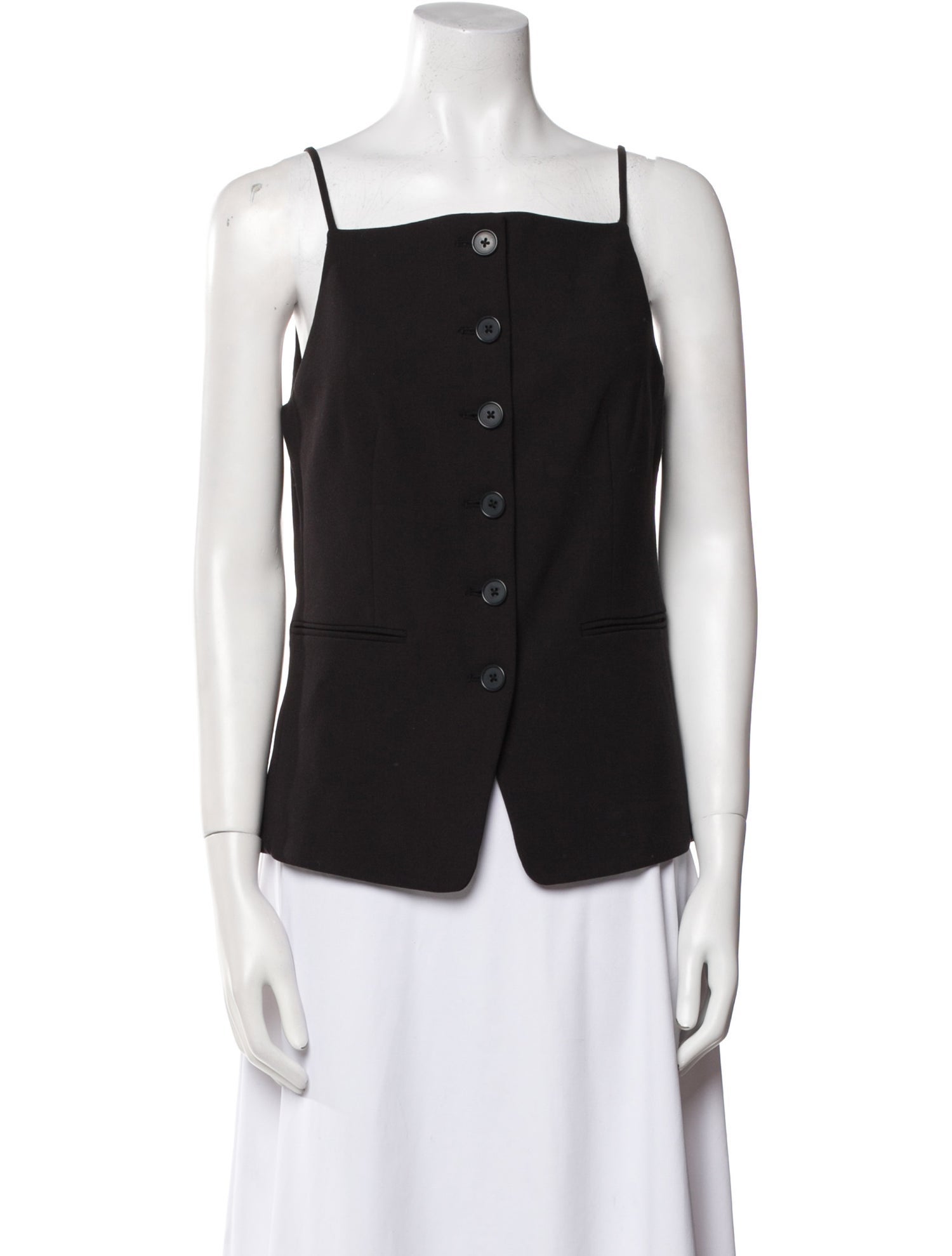 Staud Square Neckline Sleeveless Top