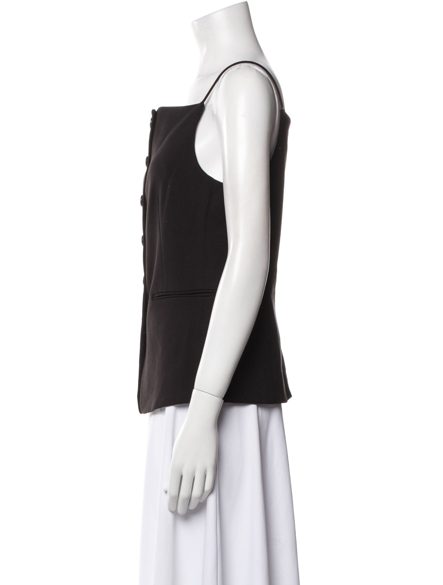 Staud Square Neckline Sleeveless Top