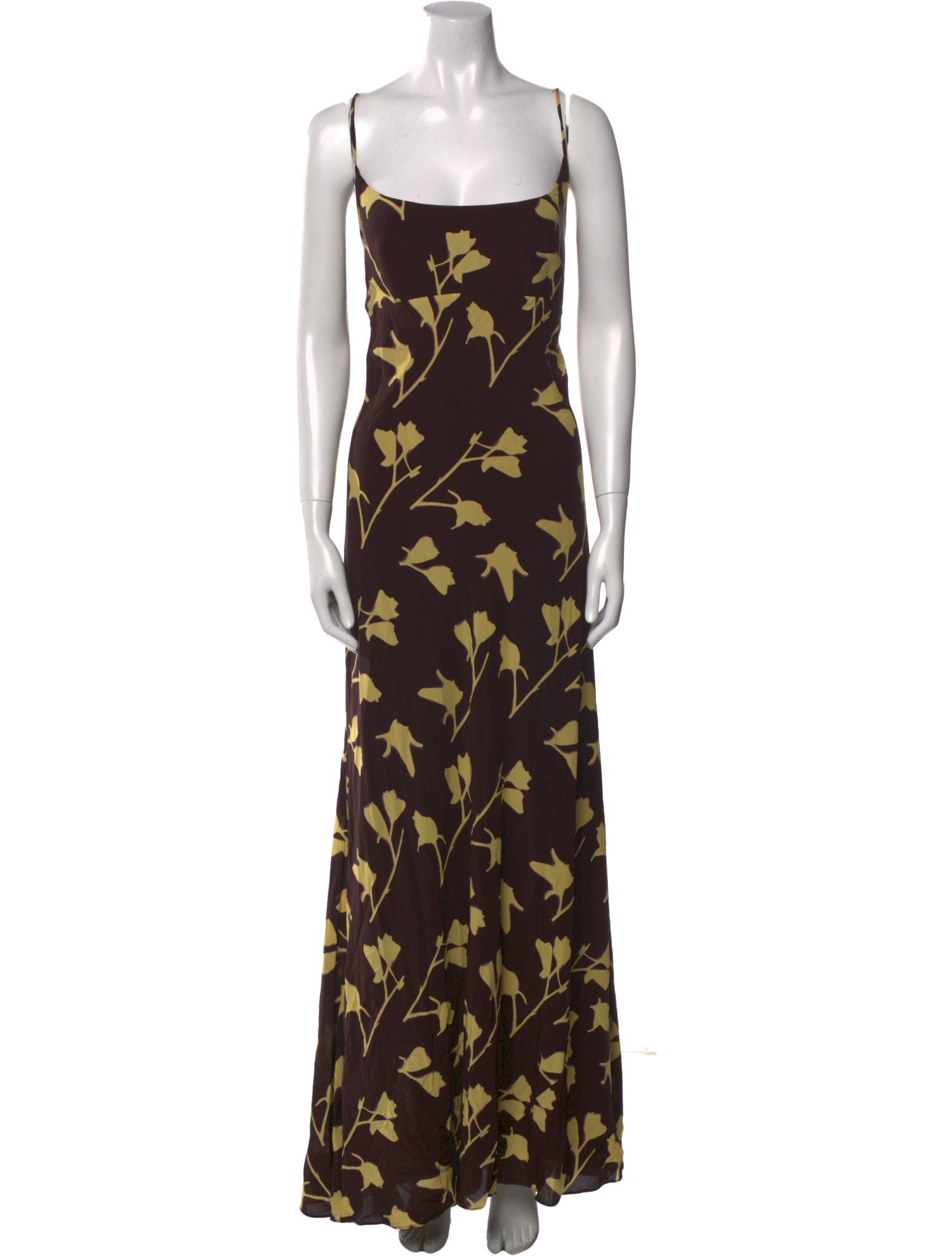 Staud Floral Print Long Dress