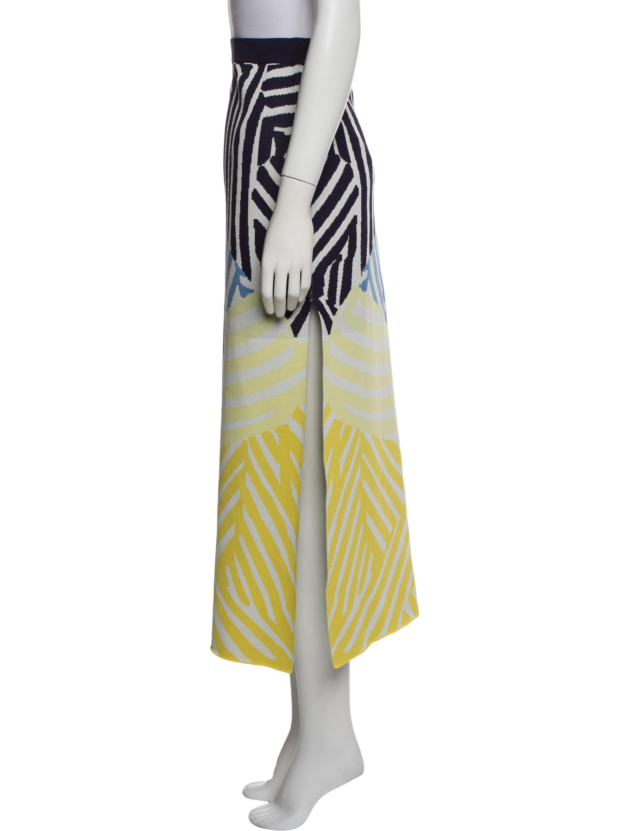 Staud Striped Midi Length Skirt w/ Tags