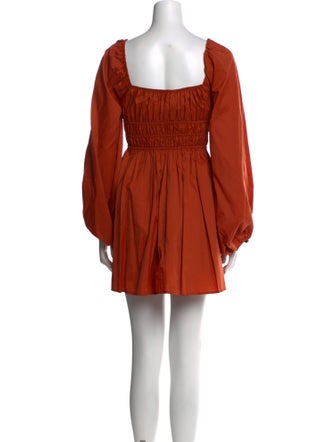 Staud Square Neckline Mini Dress