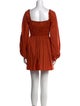 Staud Square Neckline Mini Dress