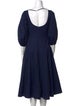 Staud Square Neckline Midi Length Dress