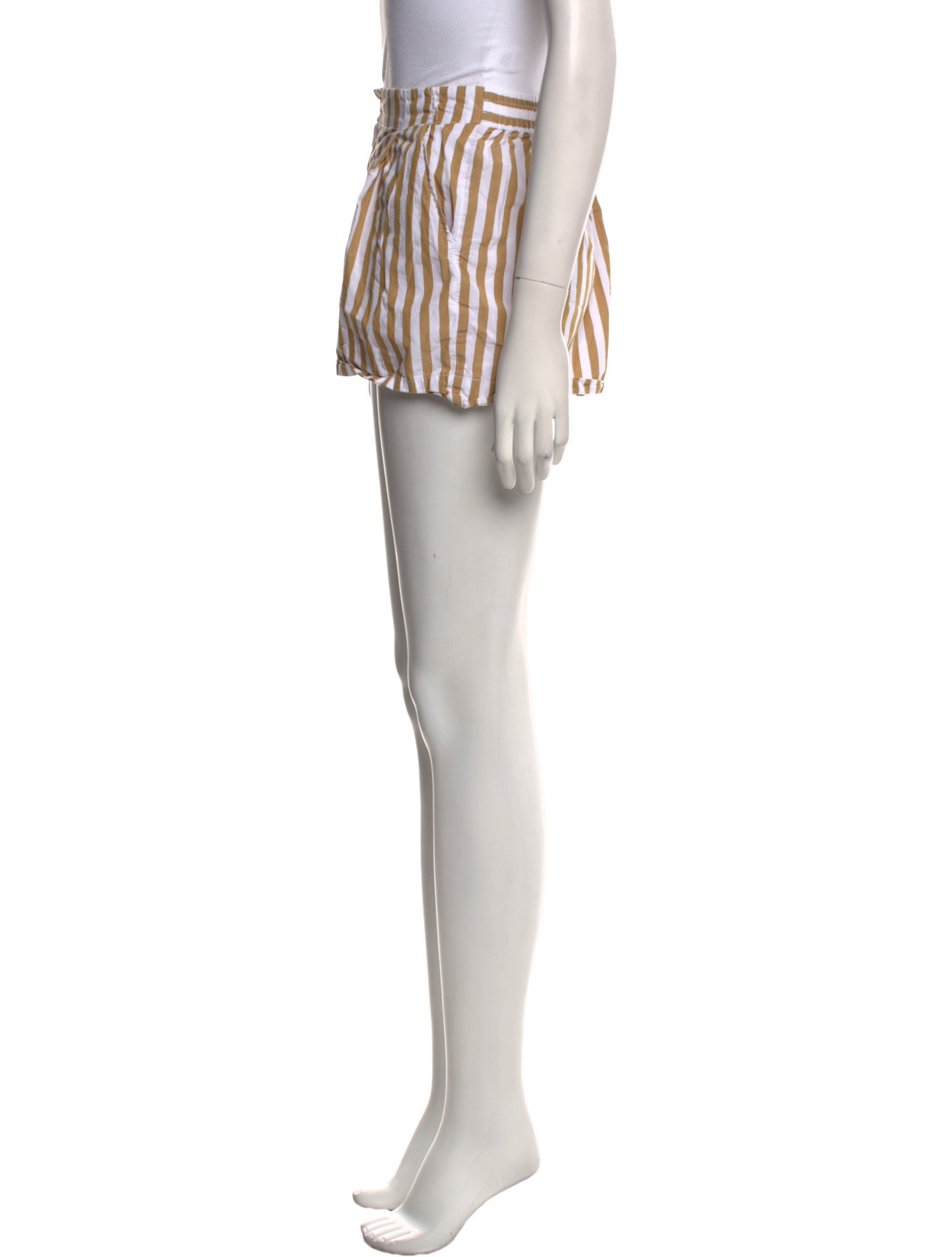 Staud Striped Mini Shorts