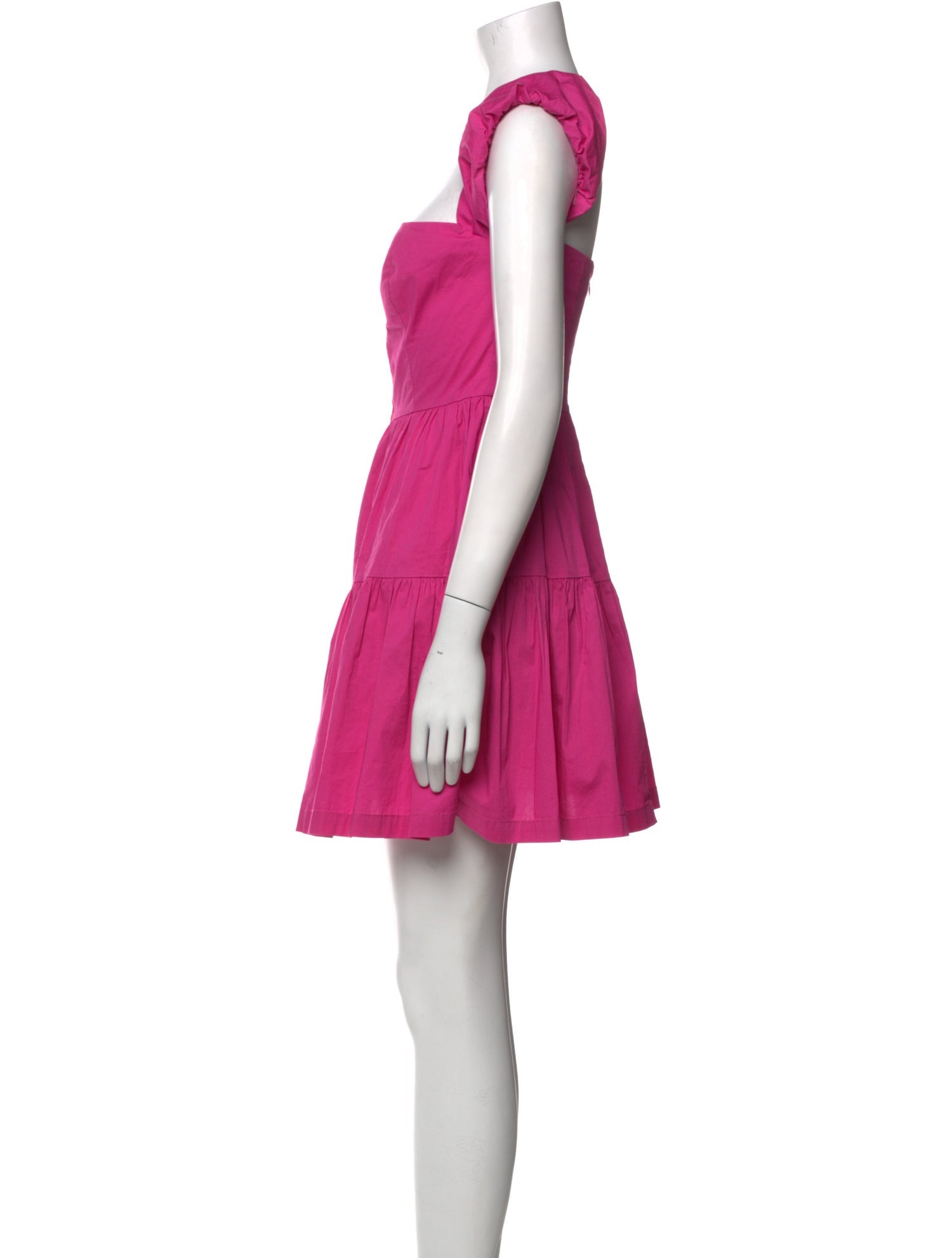 Staud Square Neckline Mini Dress