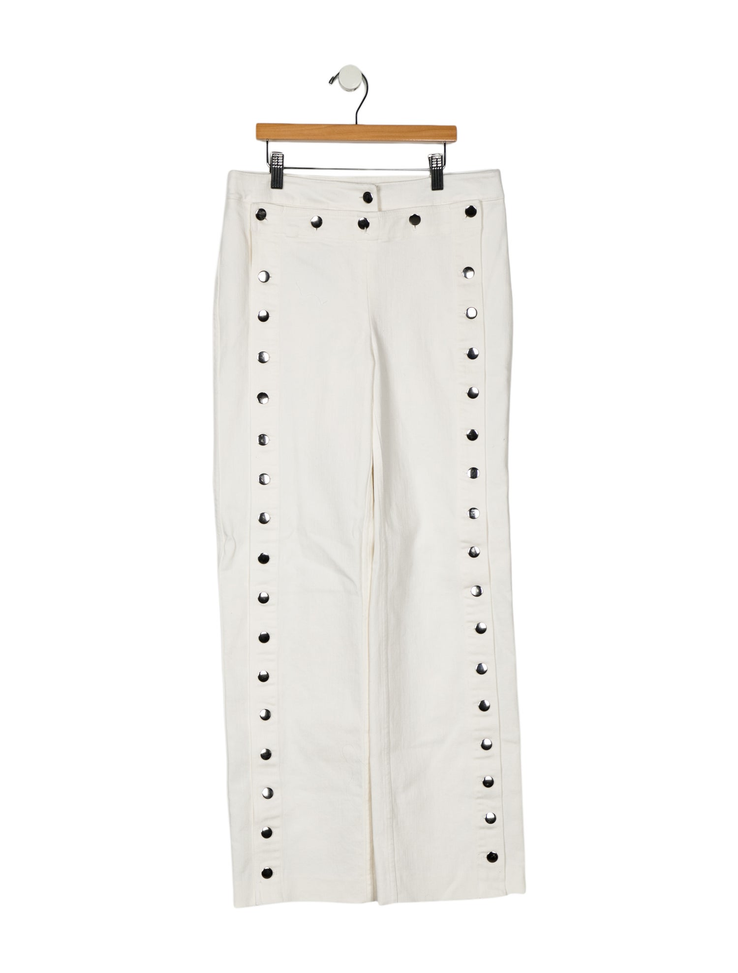 Staud Mid-Rise Wide Leg Jeans