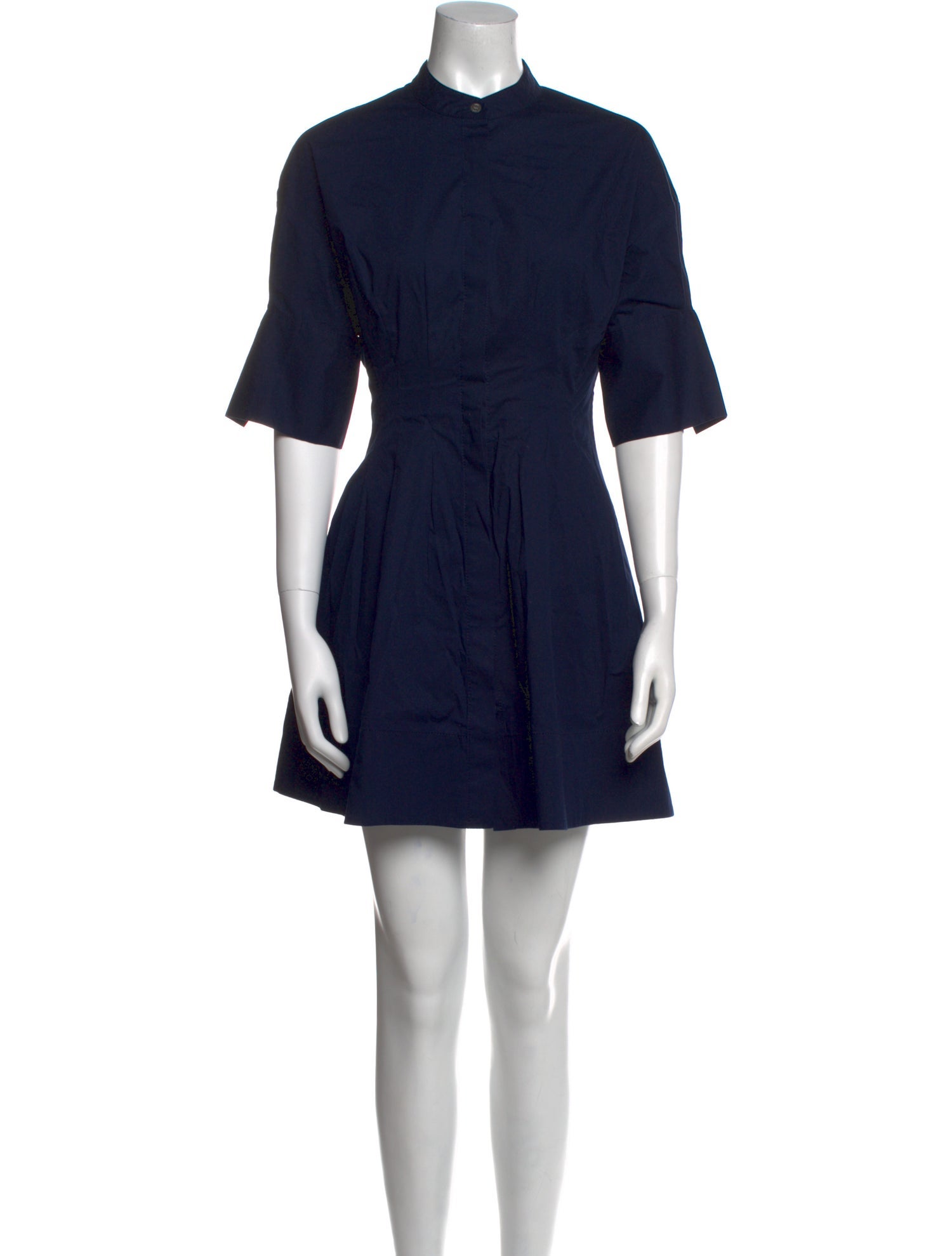 Staud Mock Neck Mini Dress