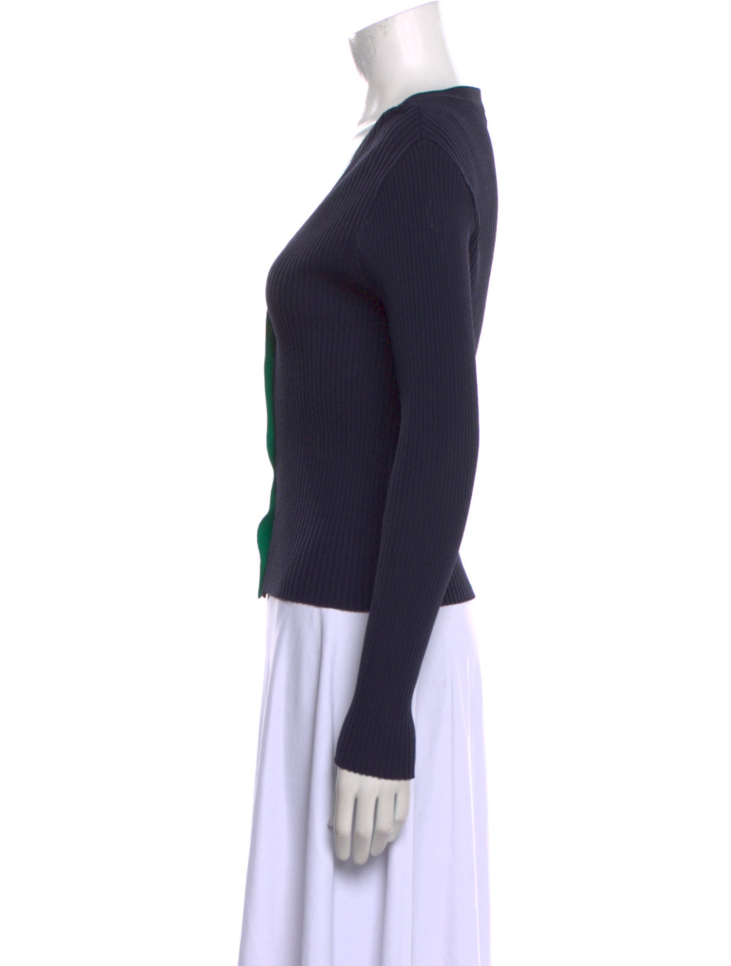 Staud V-Neck Long Sleeve Top