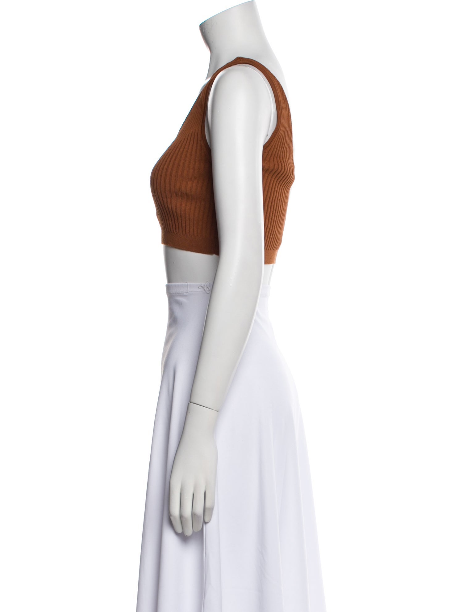 Staud Scoop Neck Sleeveless Crop Top