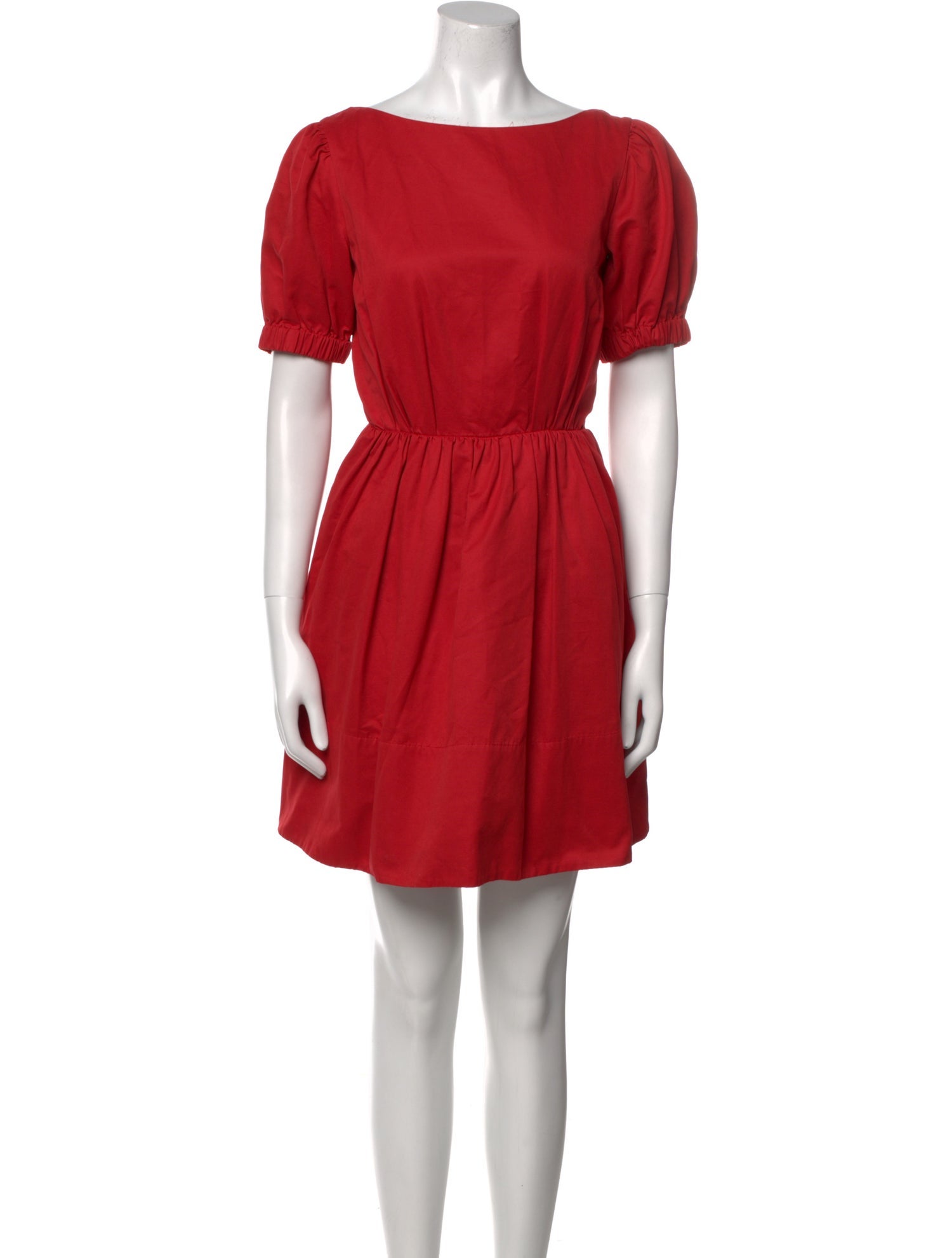 Staud Bateau Neckline Mini Dress