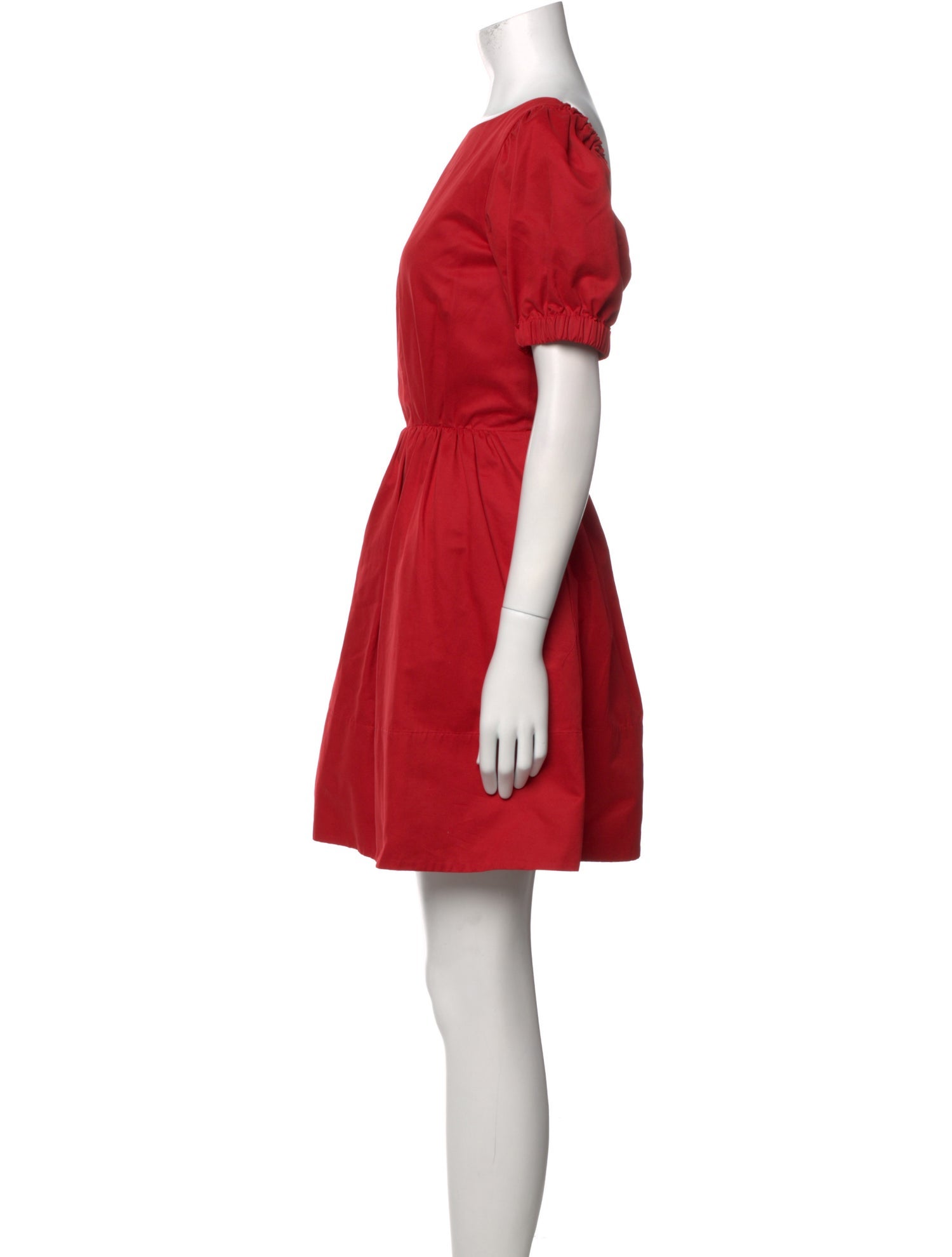 Staud Bateau Neckline Mini Dress