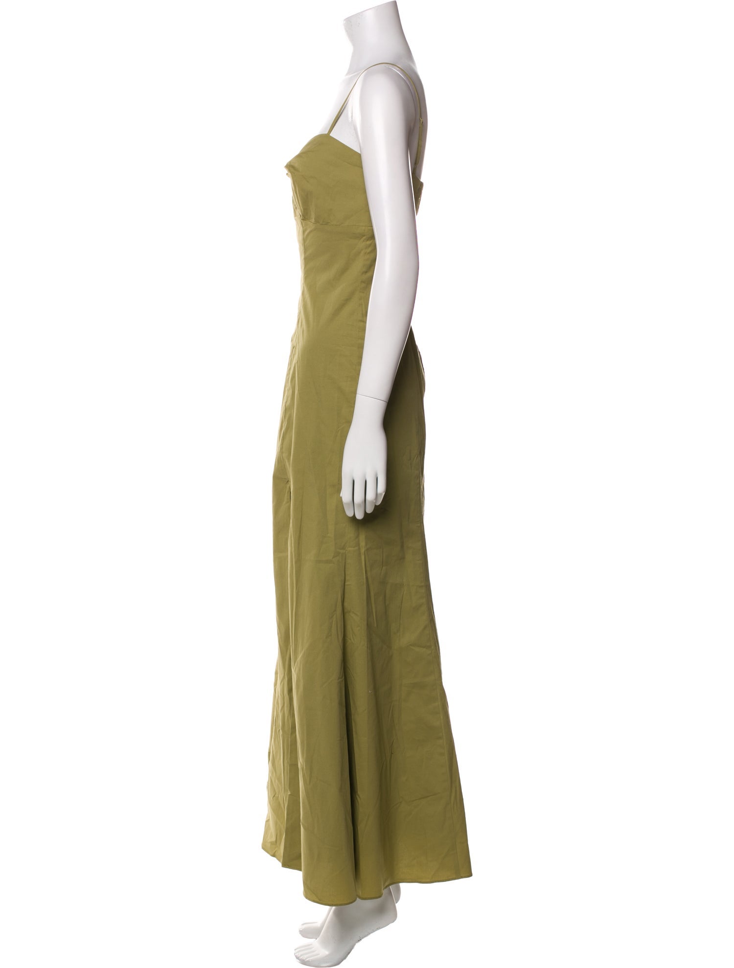 Staud Square Neckline Long Dress