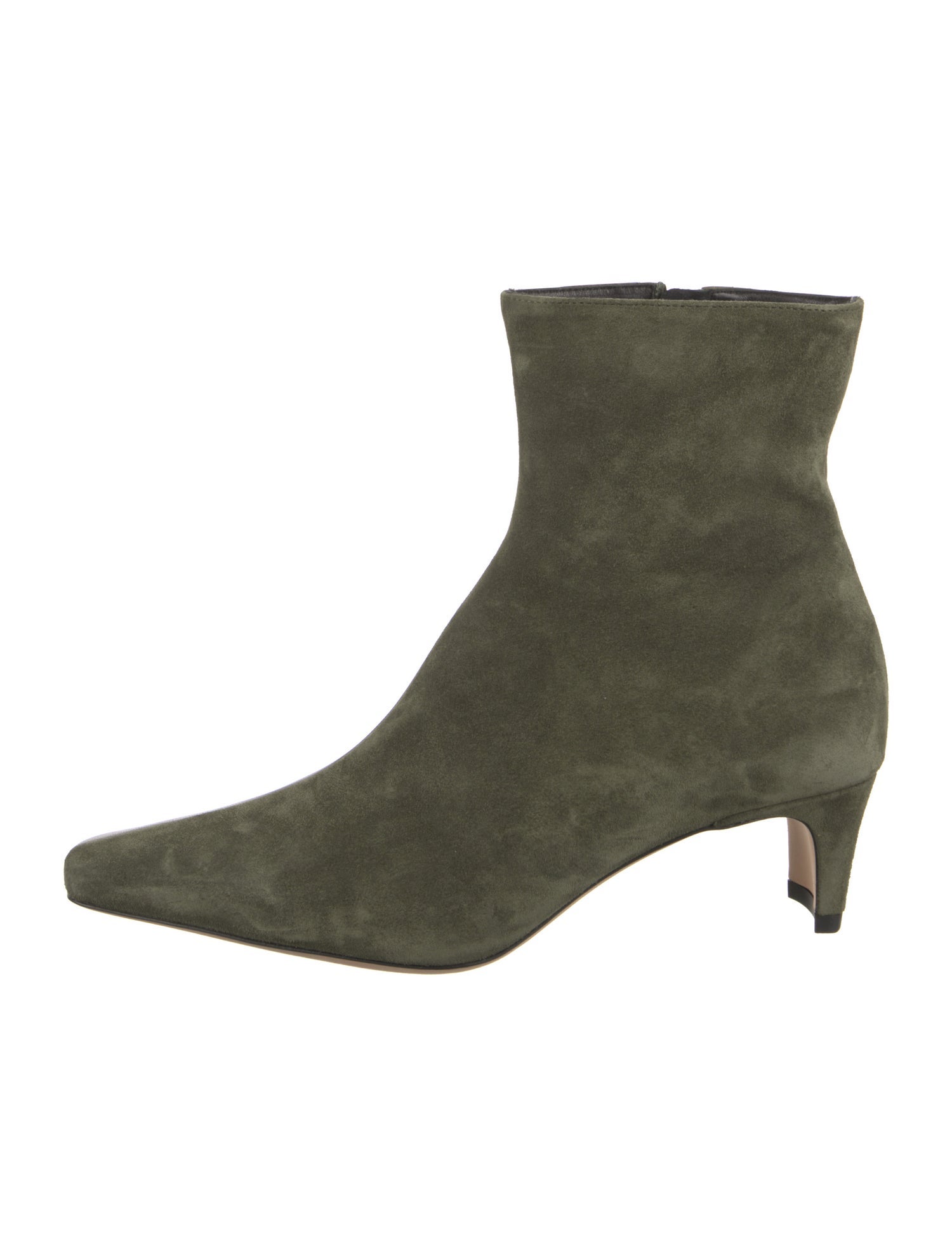 Staud Suede Leather Trim Embellishment Boots