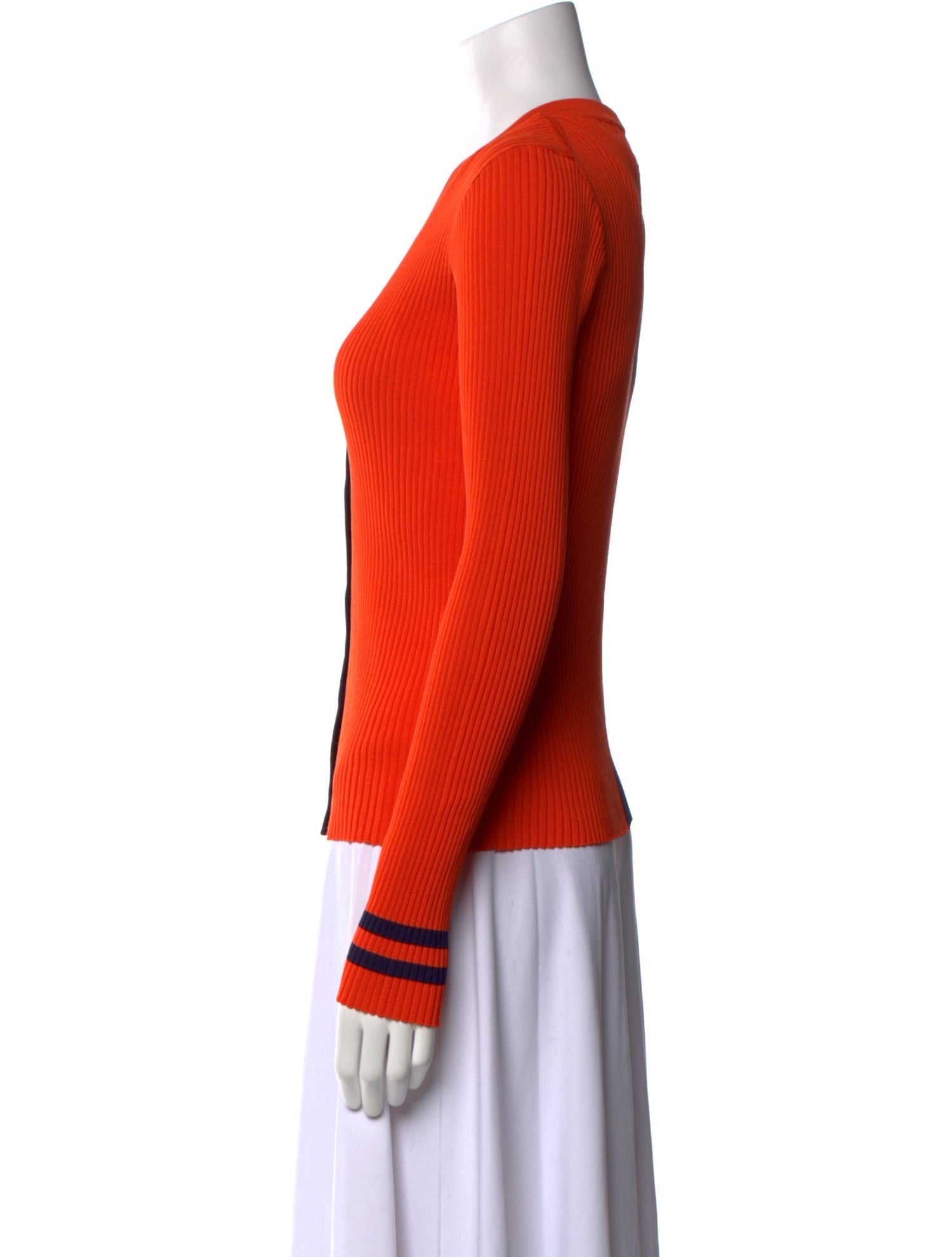 Staud Nylon V-Neck Sweater