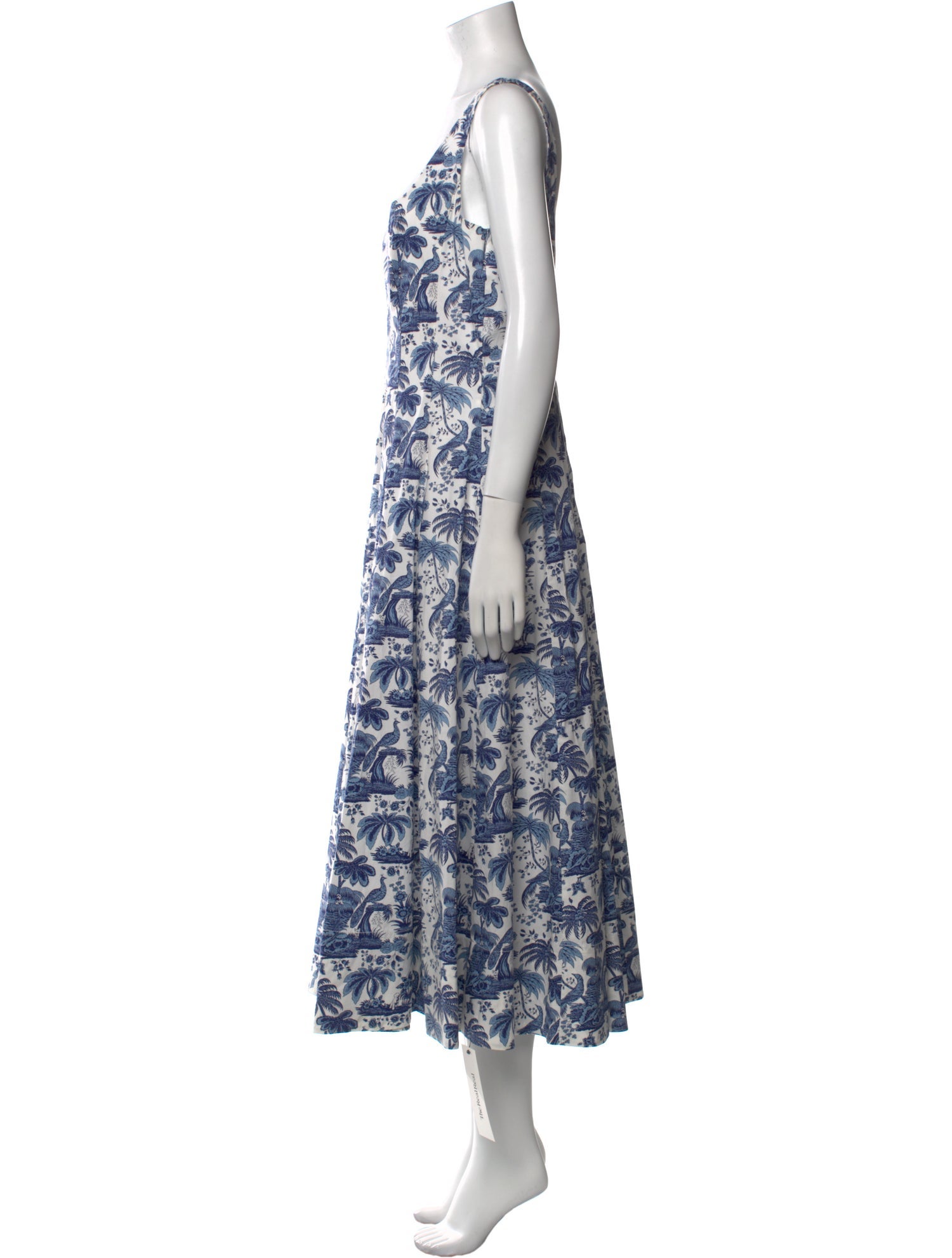 Staud Floral Print Long Dress