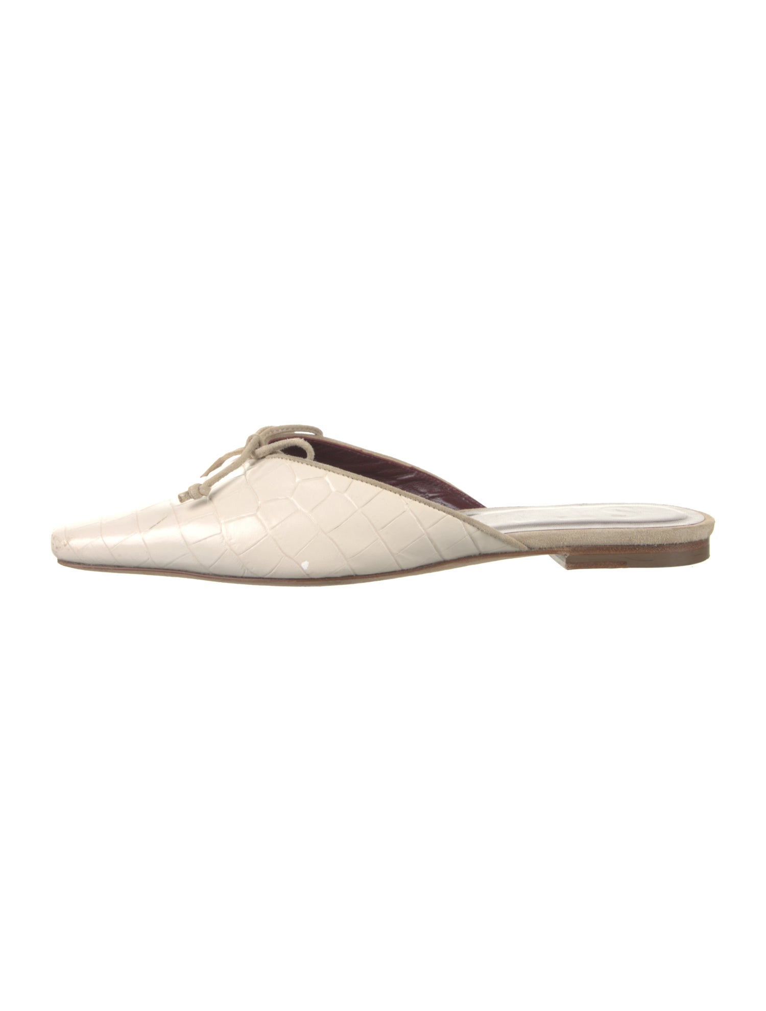 Staud Leather Bow Accents Mules