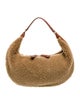 Staud Shearling Shoulder Bag