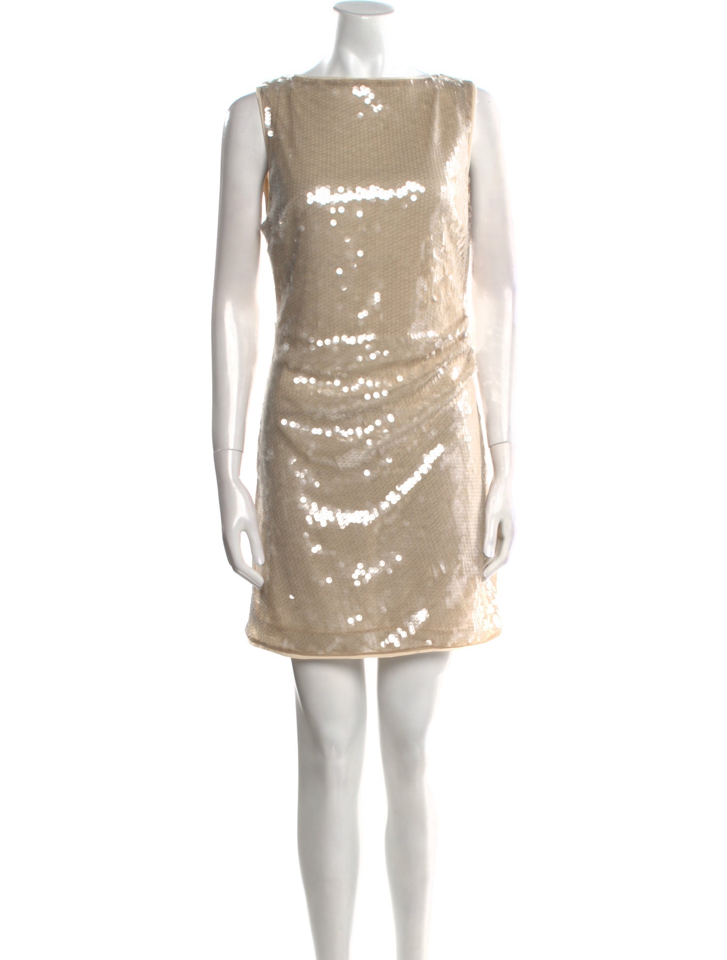 Staud Bateau Neckline Mini Dress