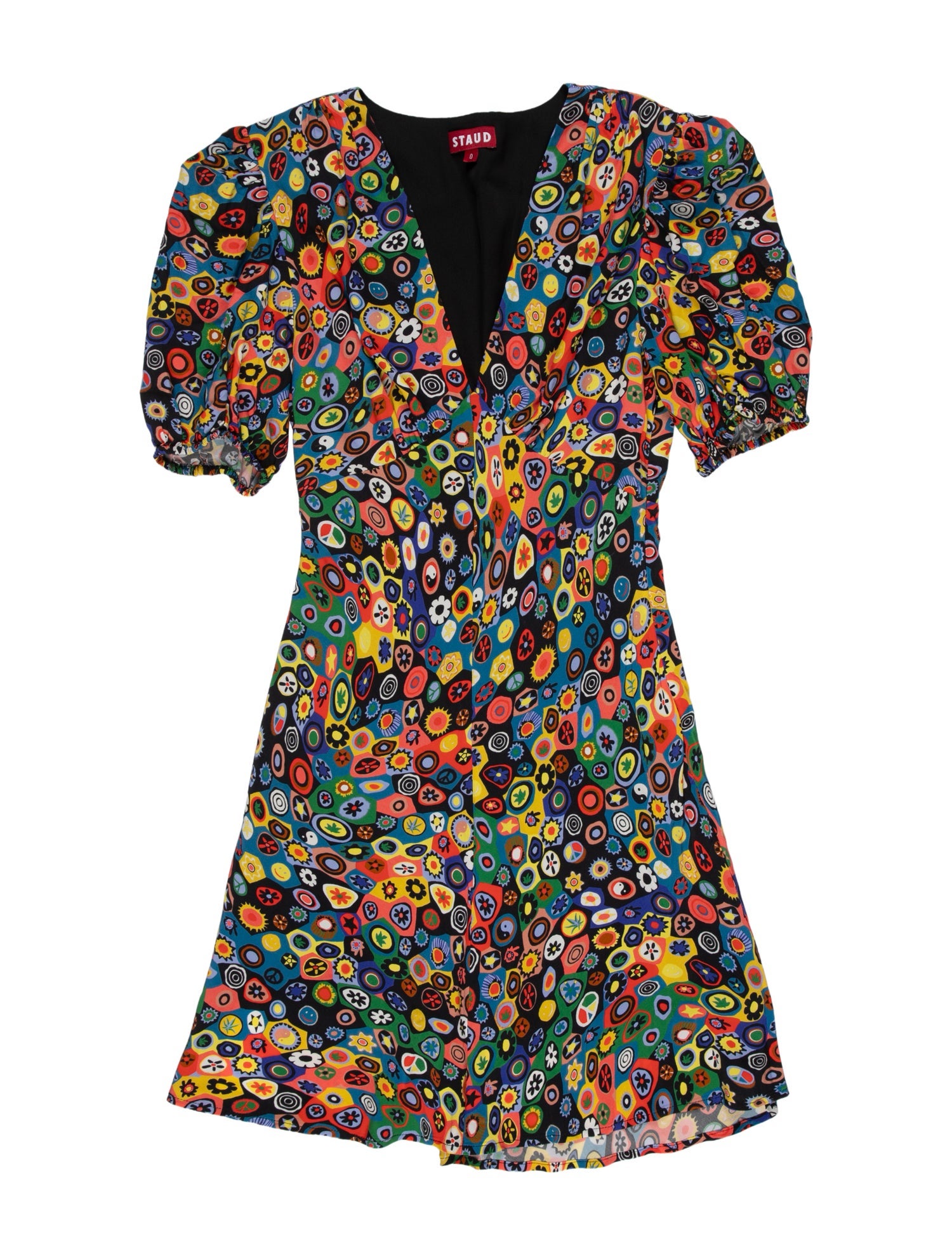 Staud Printed Mini Dress