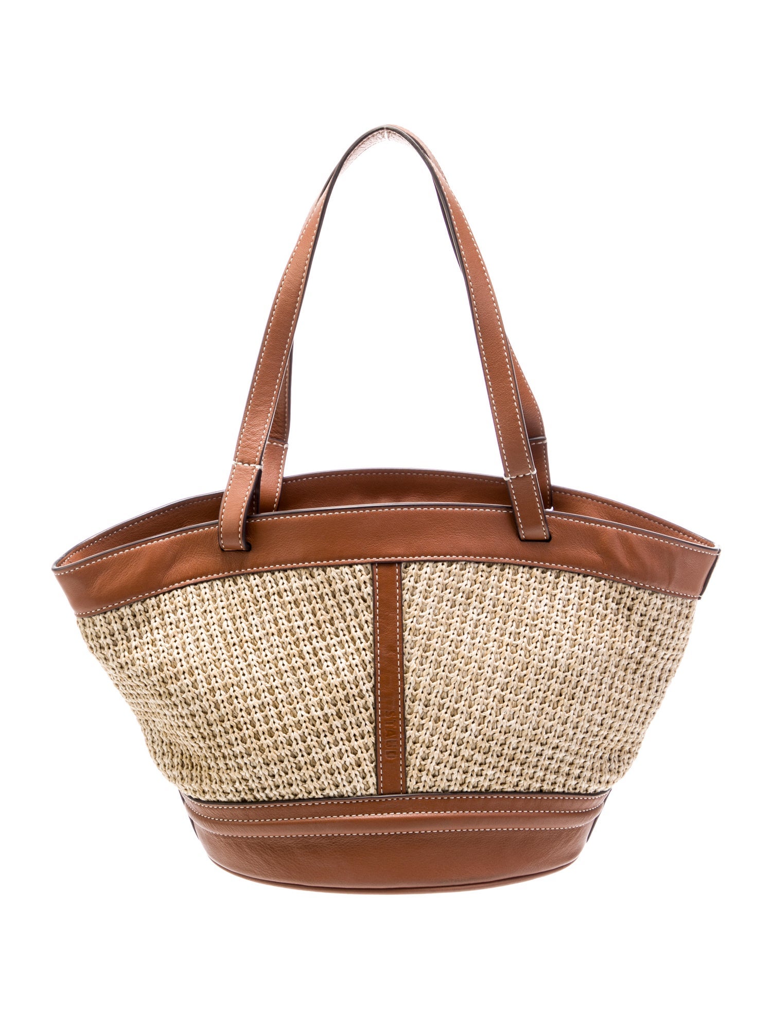 Staud Raffia Bucket Bag