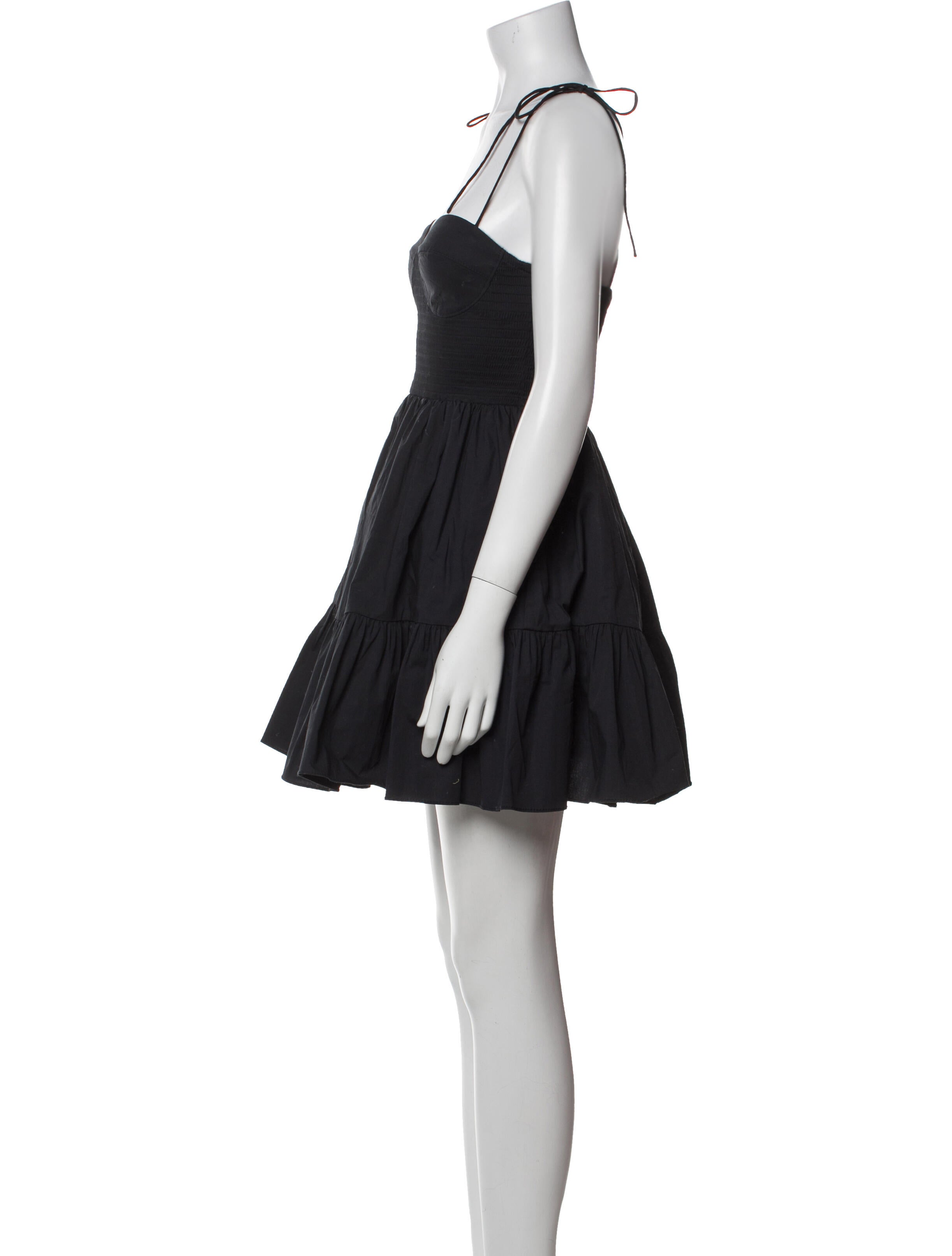 Staud Square Neckline Mini Dress