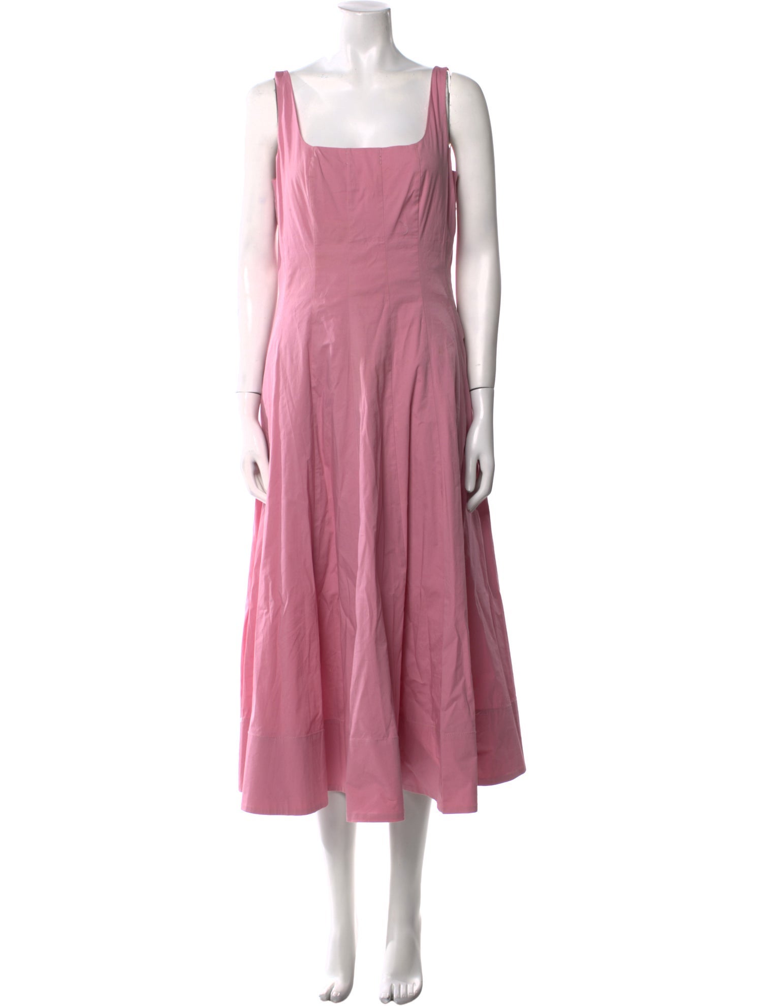 Staud Square Neckline Long Dress