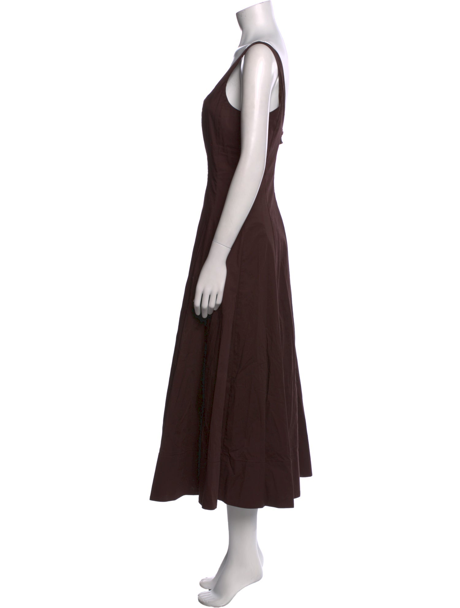 Staud Square Neckline Long Dress