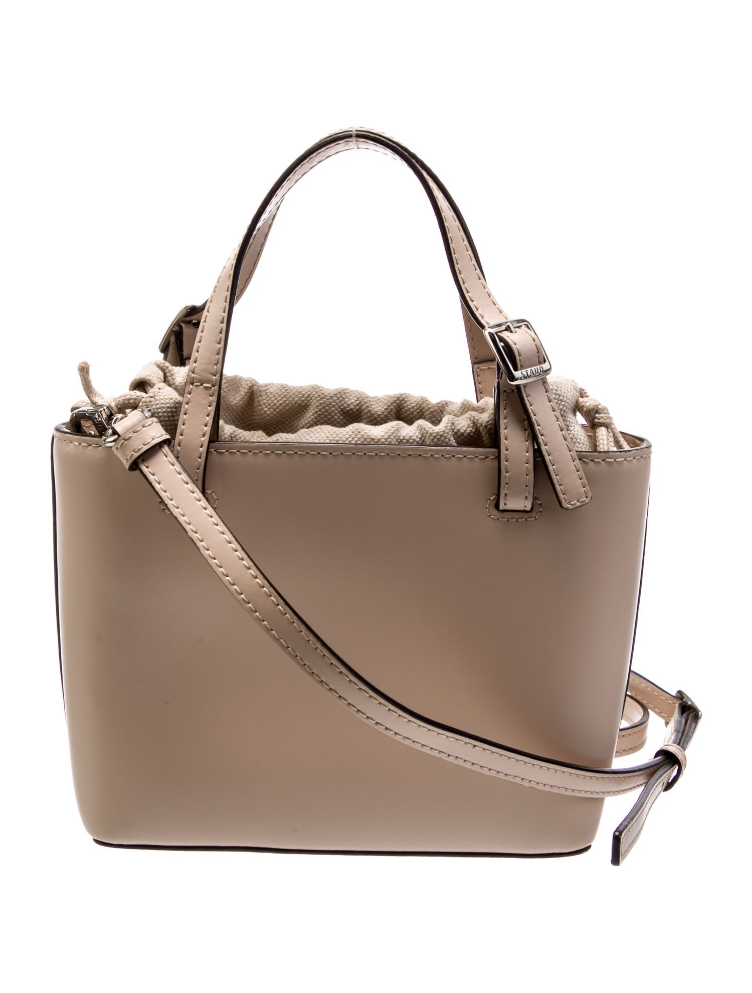 Staud Leather Top Handle Bag