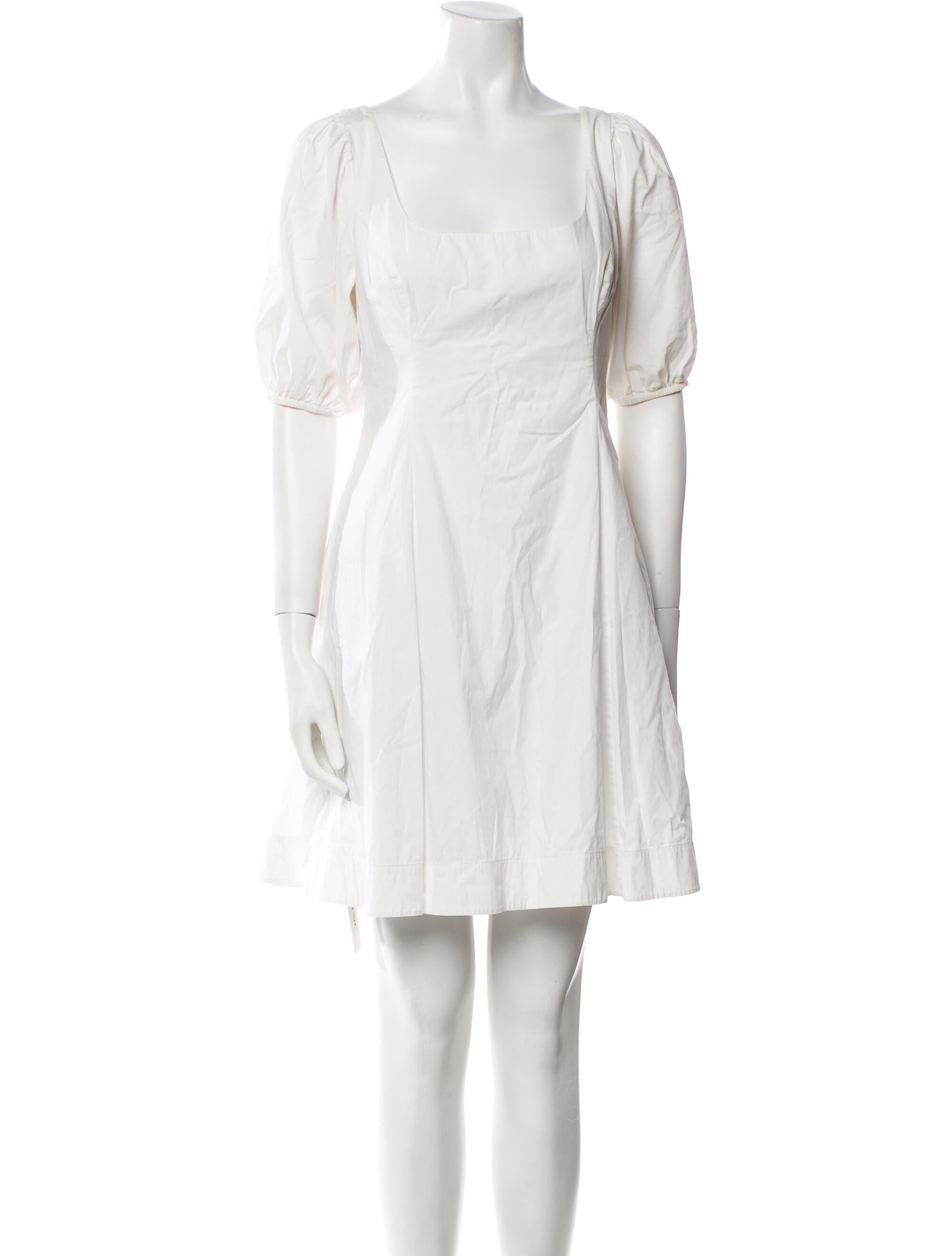 Staud Square Neckline Mini Dress