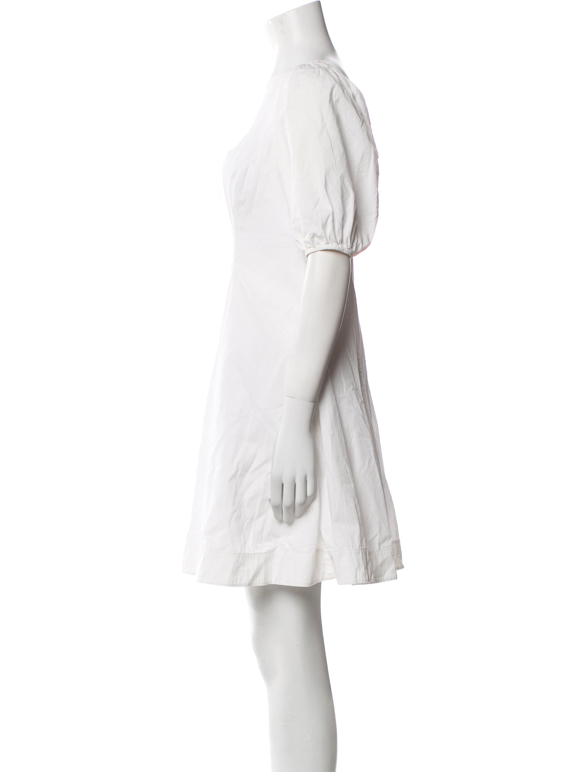 Staud Square Neckline Mini Dress