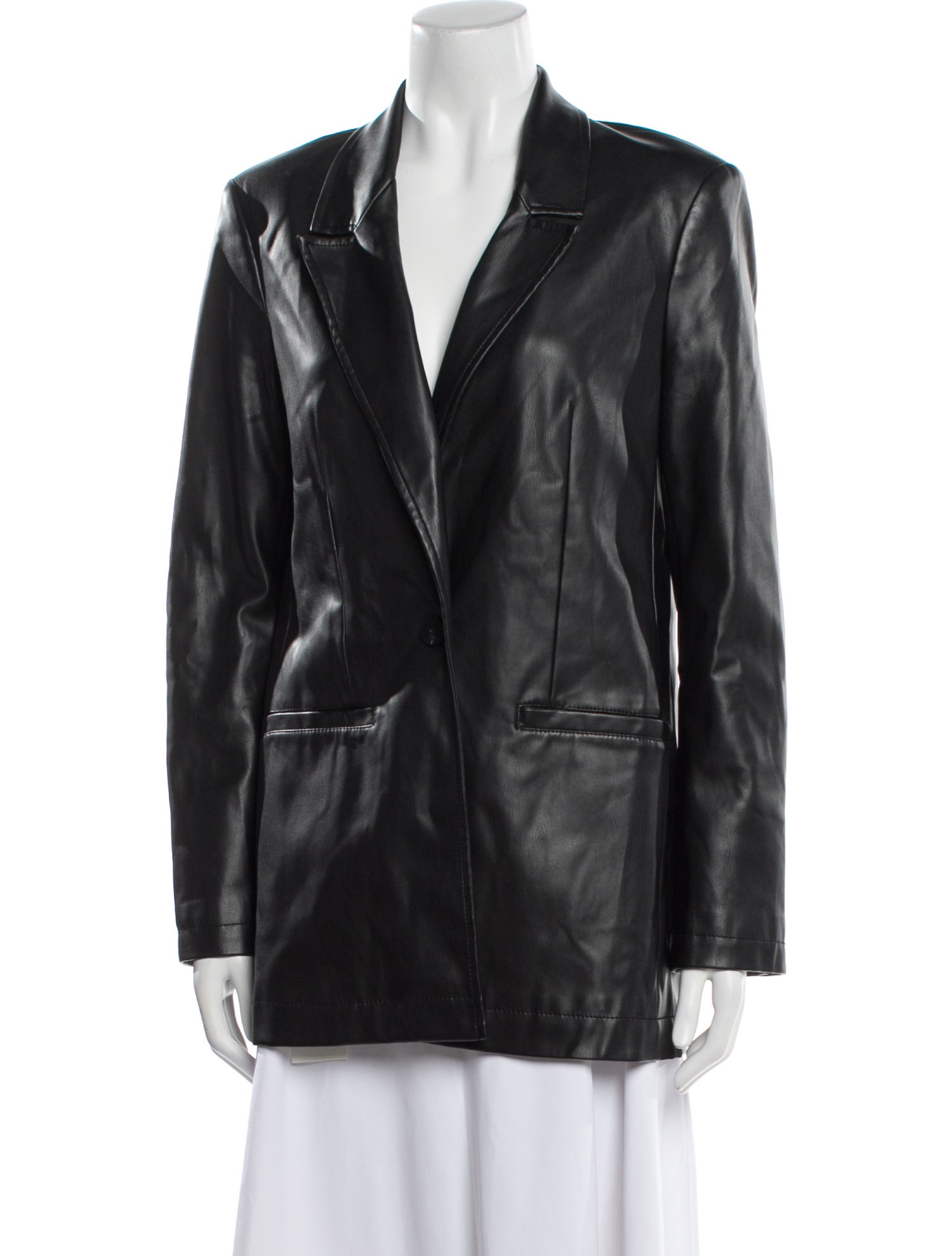 Staud Faux Leather Coat
