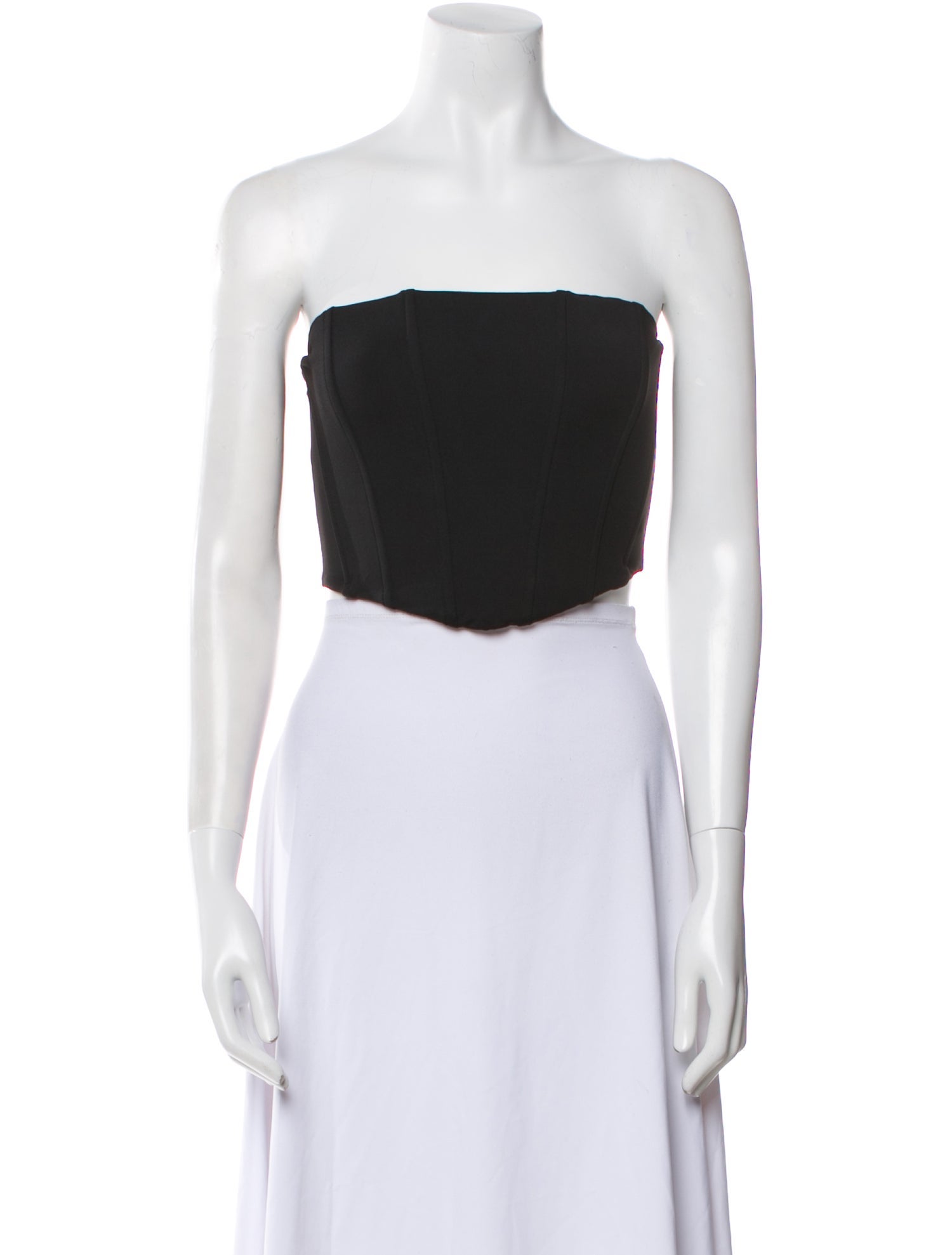 Staud Strapless Crop Top