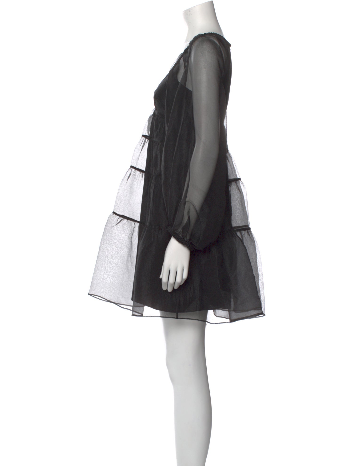 Staud Square Neckline Mini Dress