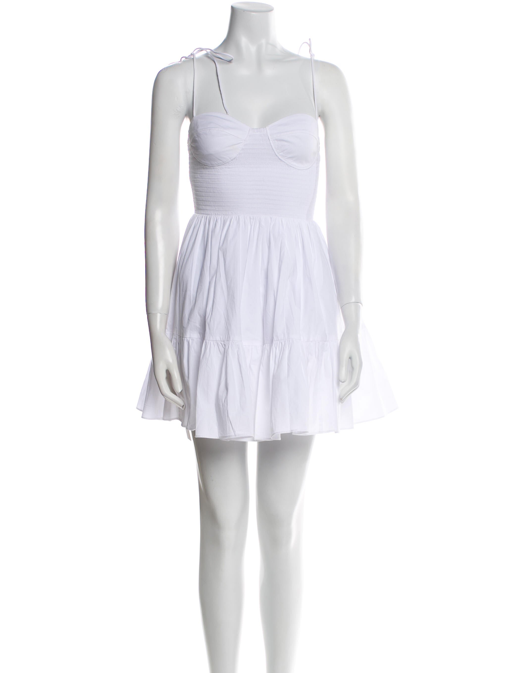 Staud Square Neckline Midi Length Dress