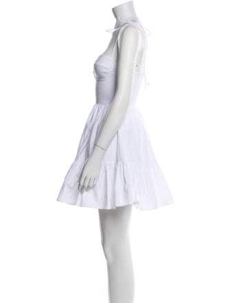 Staud Square Neckline Midi Length Dress