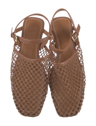 Staud Leather Slingback Sandals