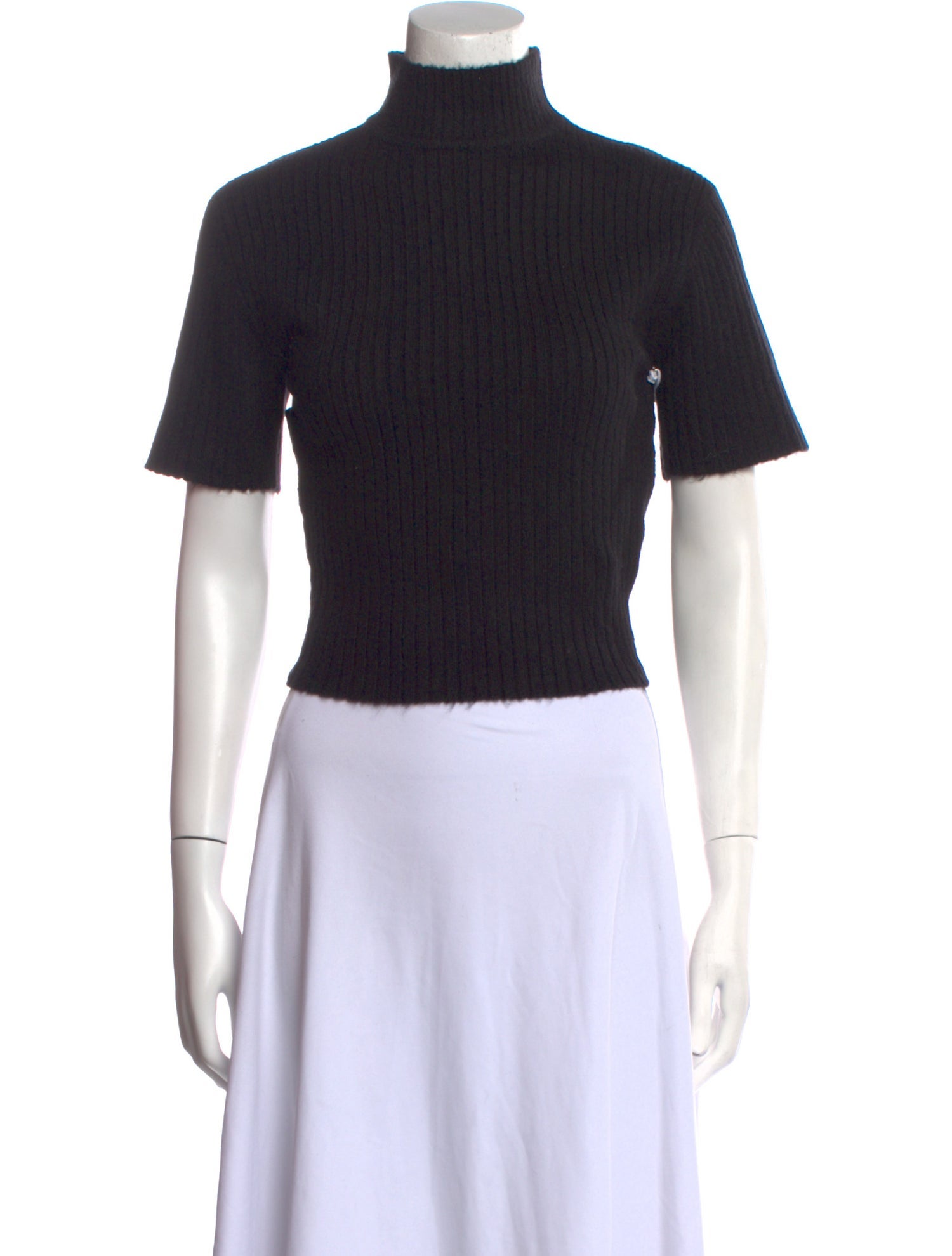 Staud Turtleneck Short Sleeve Crop Top w/ Tags