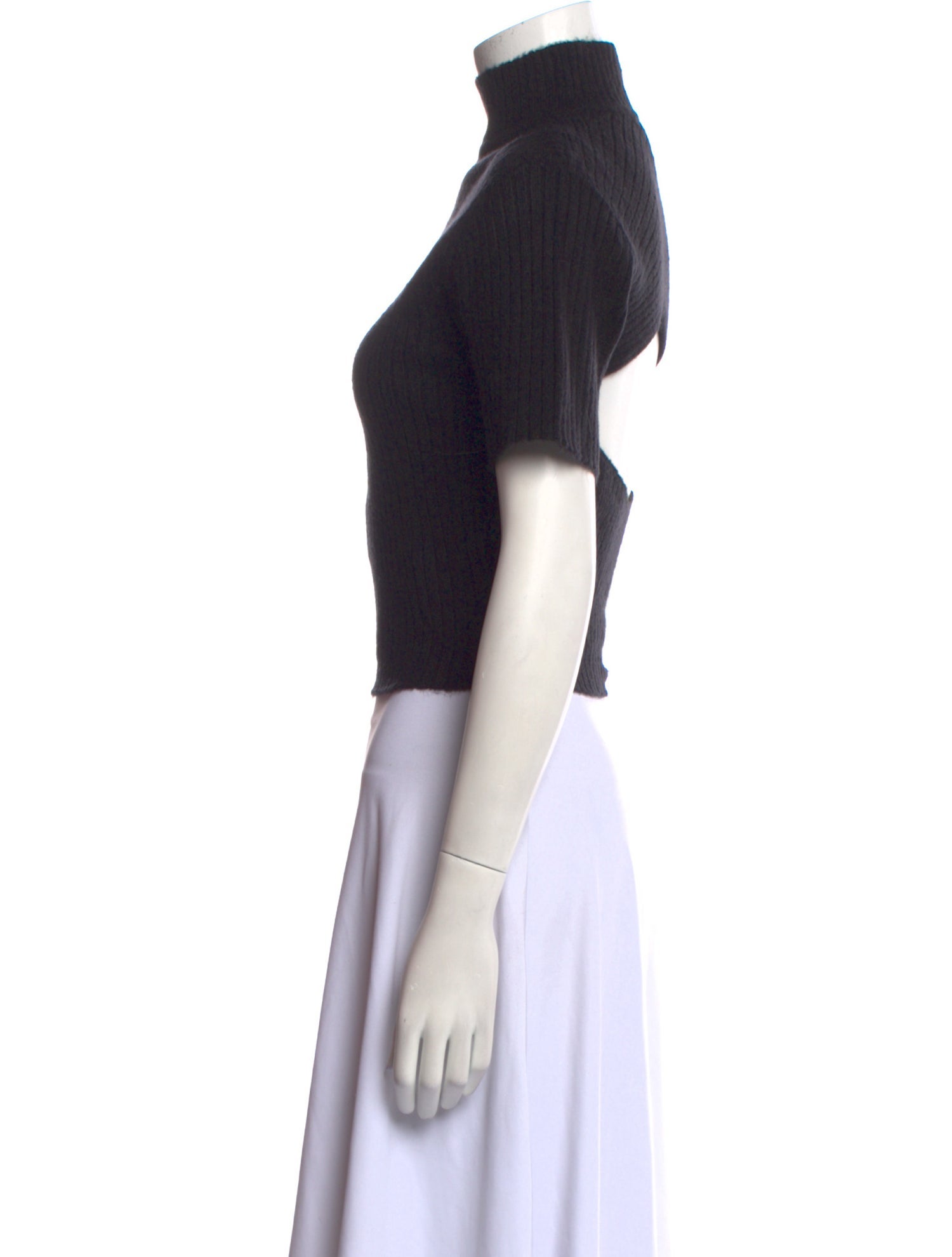Staud Turtleneck Short Sleeve Crop Top w/ Tags
