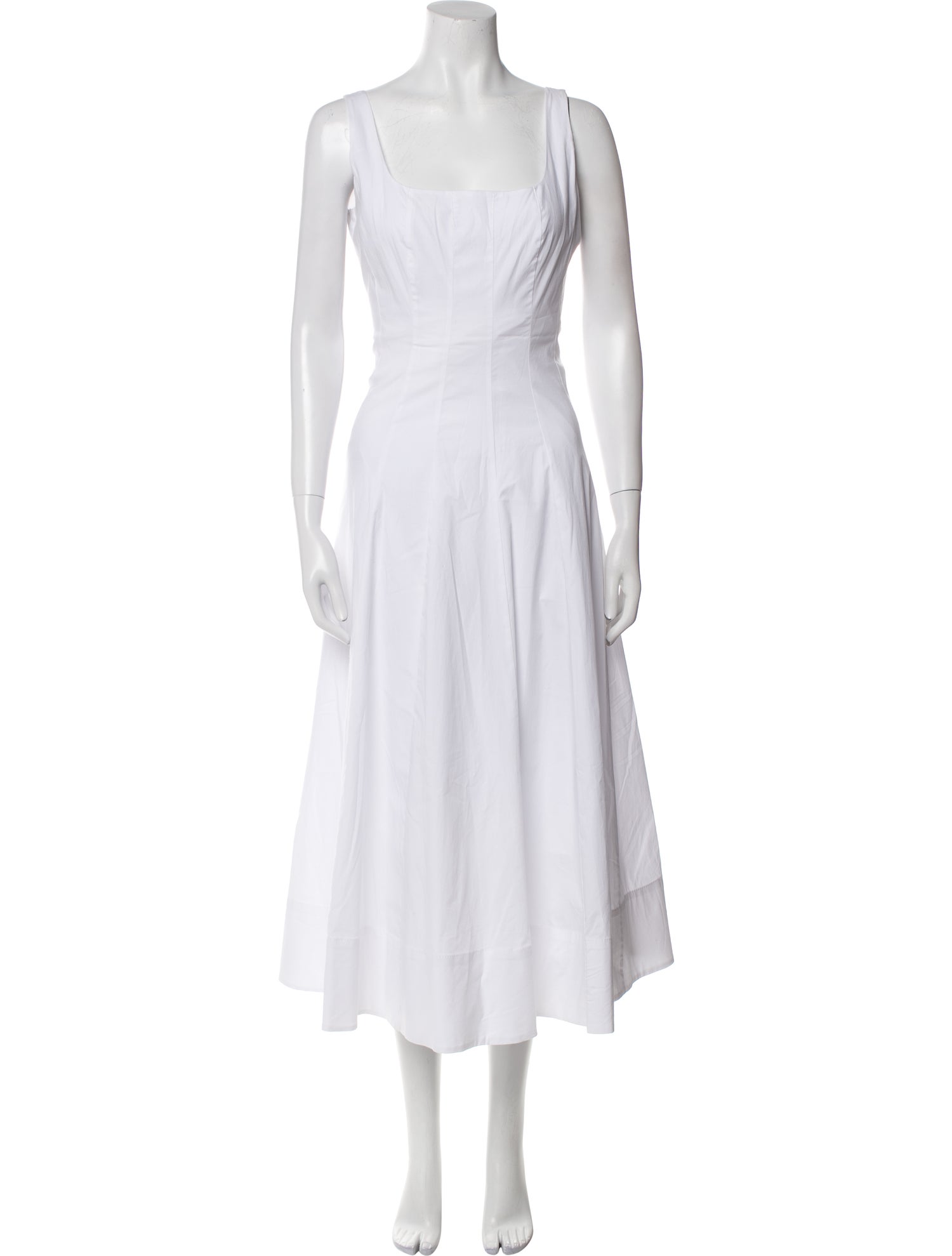 Staud Square Neckline Long Dress