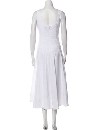 Staud Square Neckline Long Dress