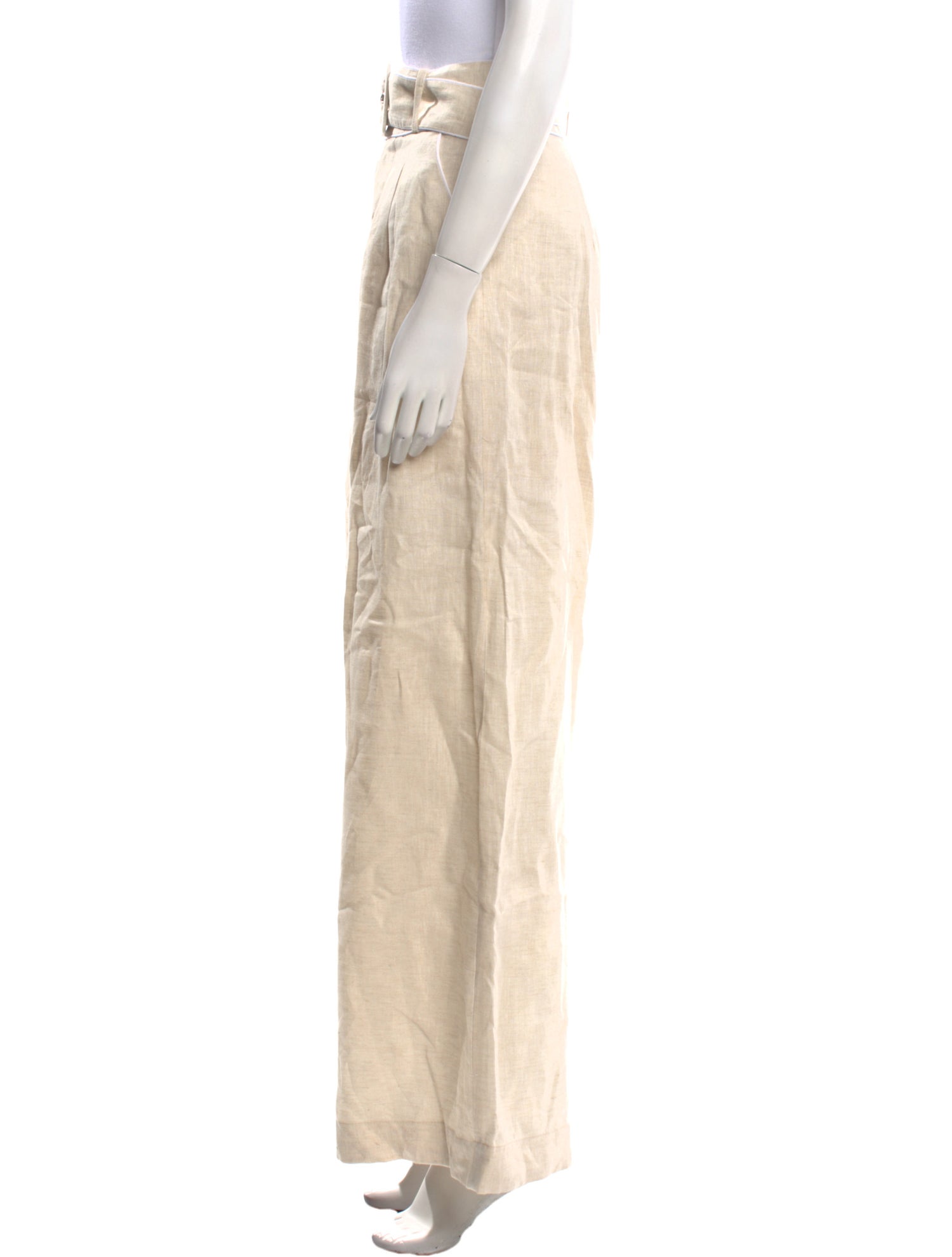 Staud Linen Wide Leg Pants