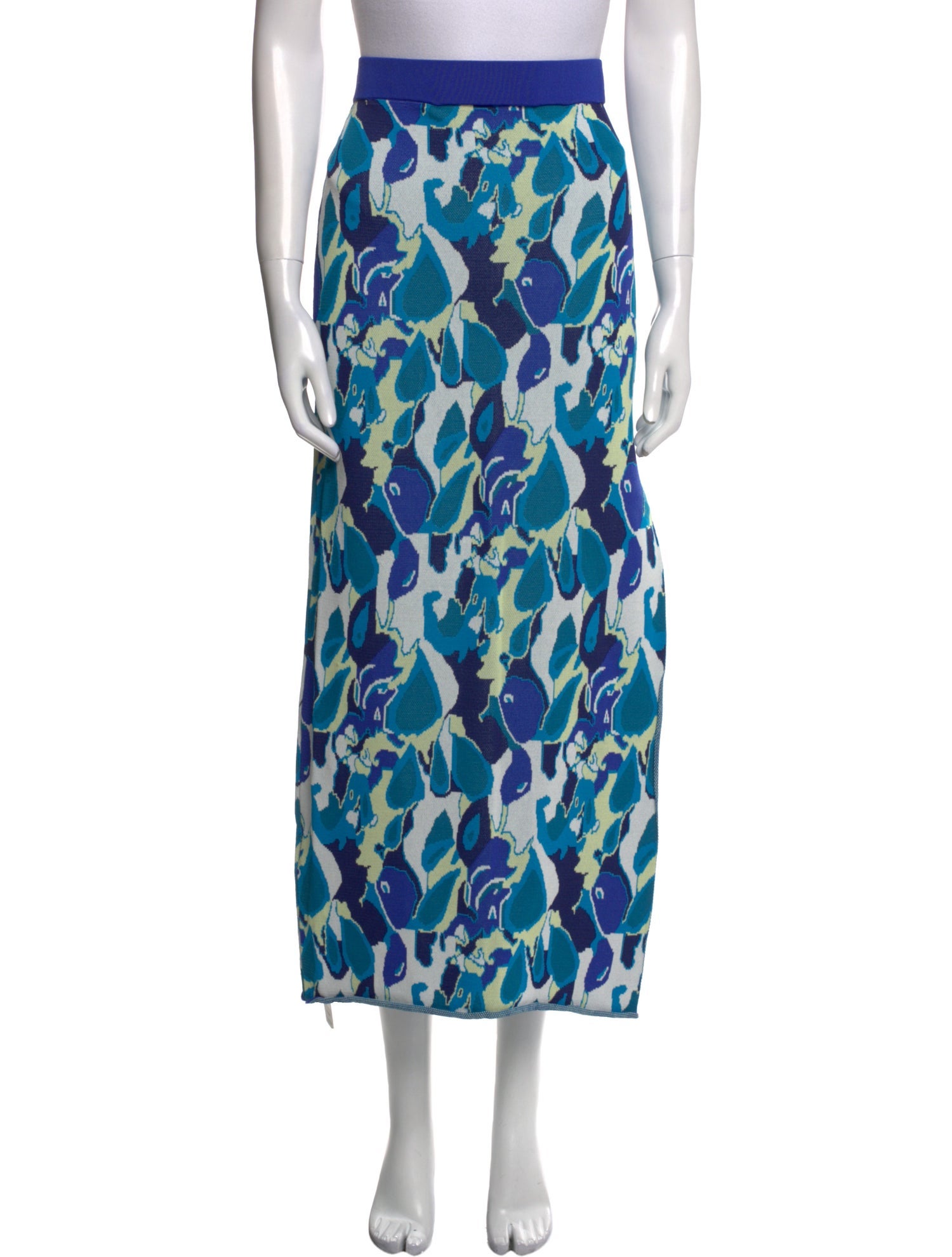 Staud Printed Midi Length Skirt