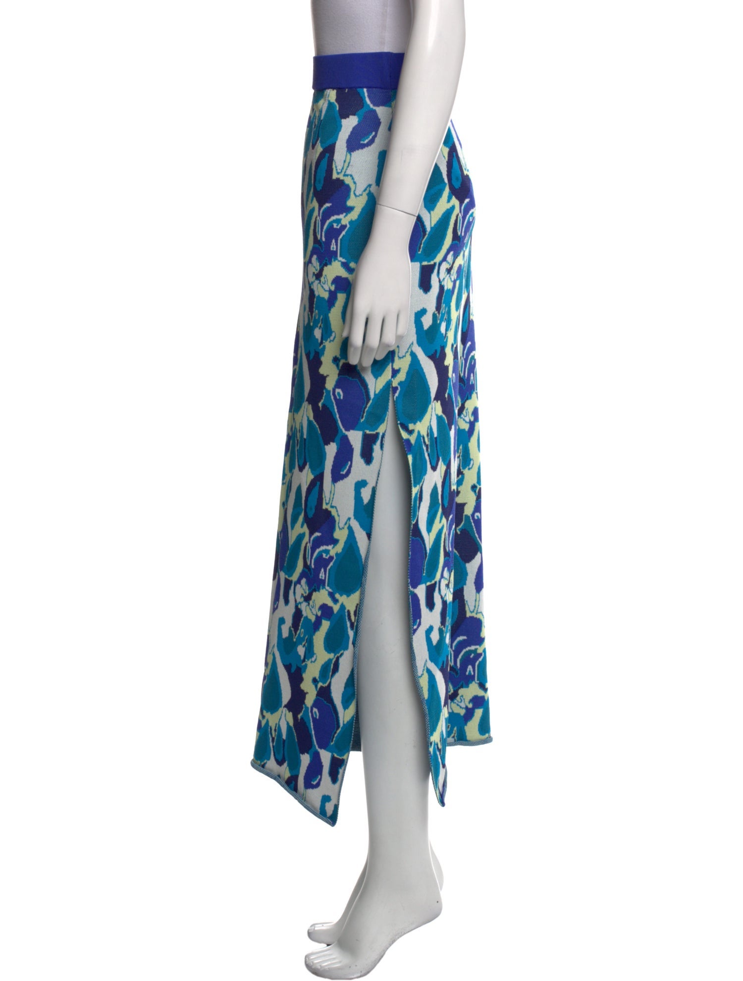 Staud Printed Midi Length Skirt