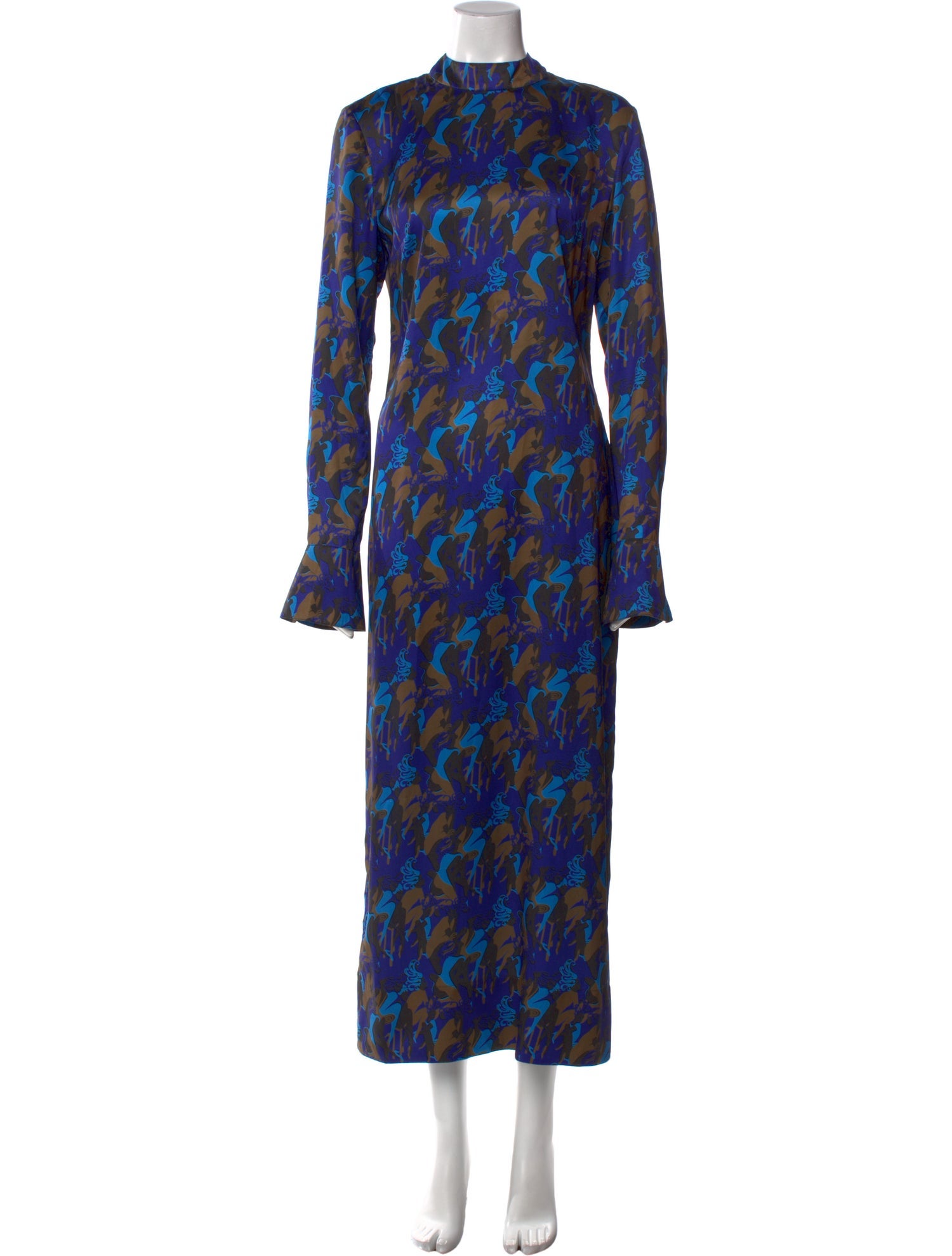 Staud Floral Print Long Dress