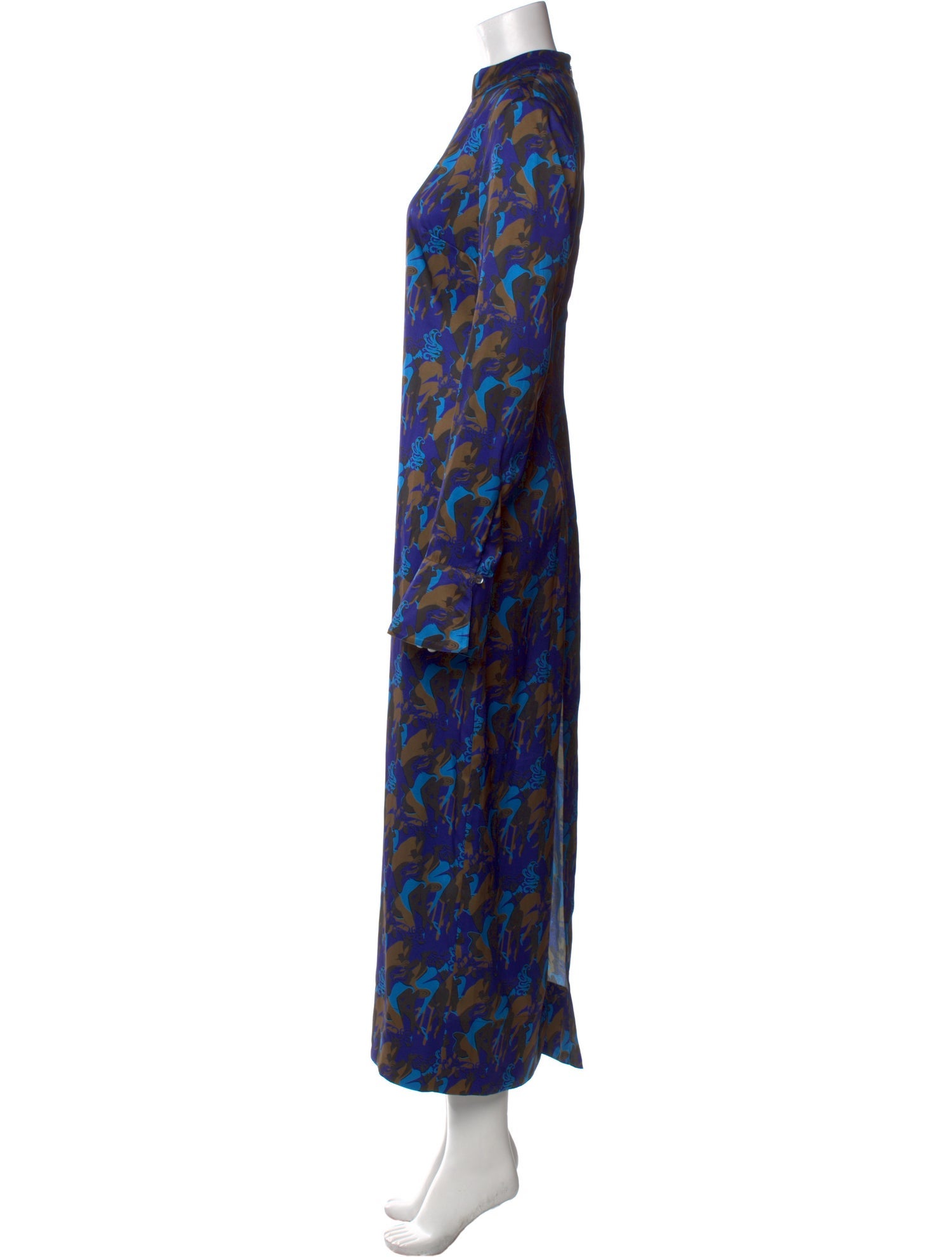 Staud Floral Print Long Dress