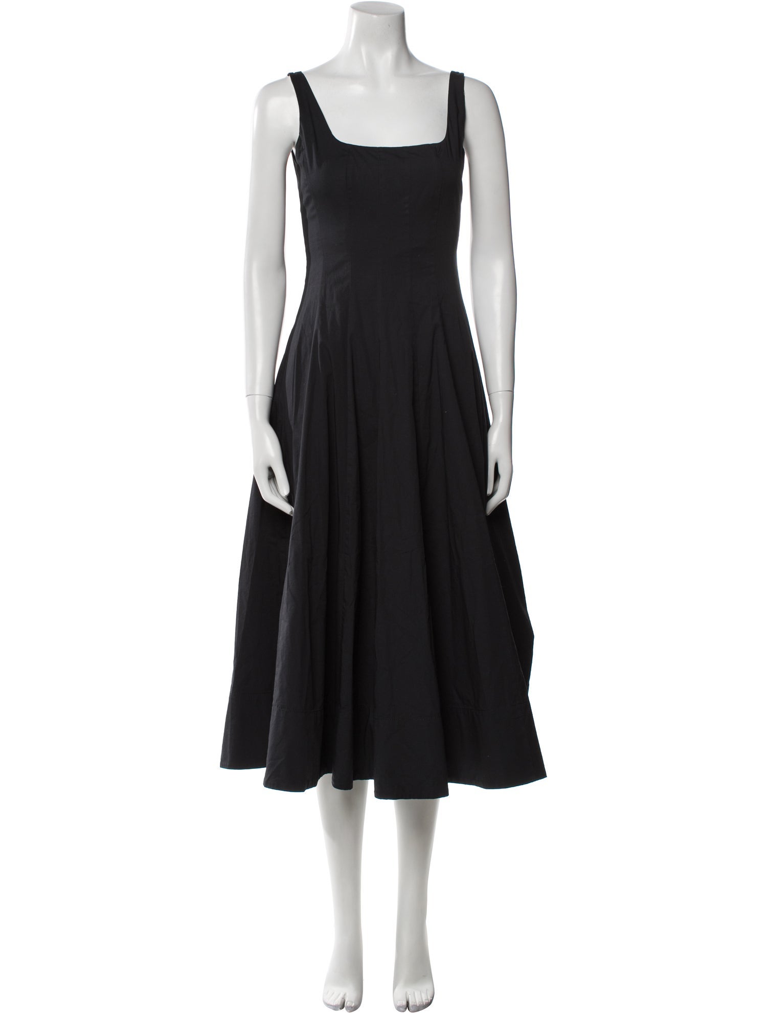 Staud Square Neckline Long Dress