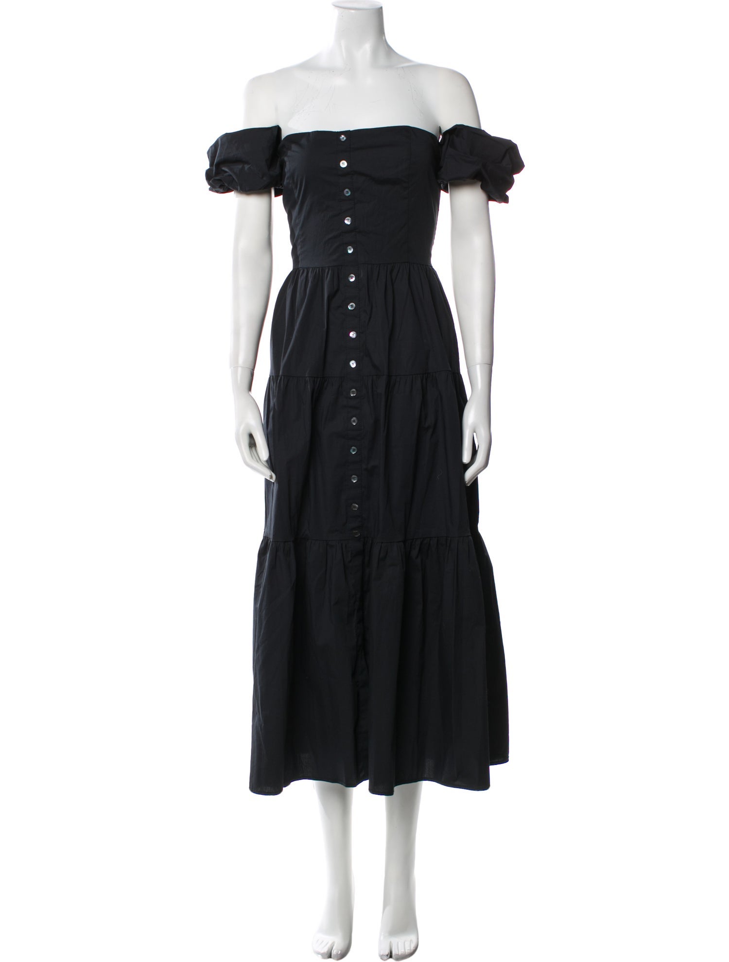 Staud Off-The-Shoulder Long Dress