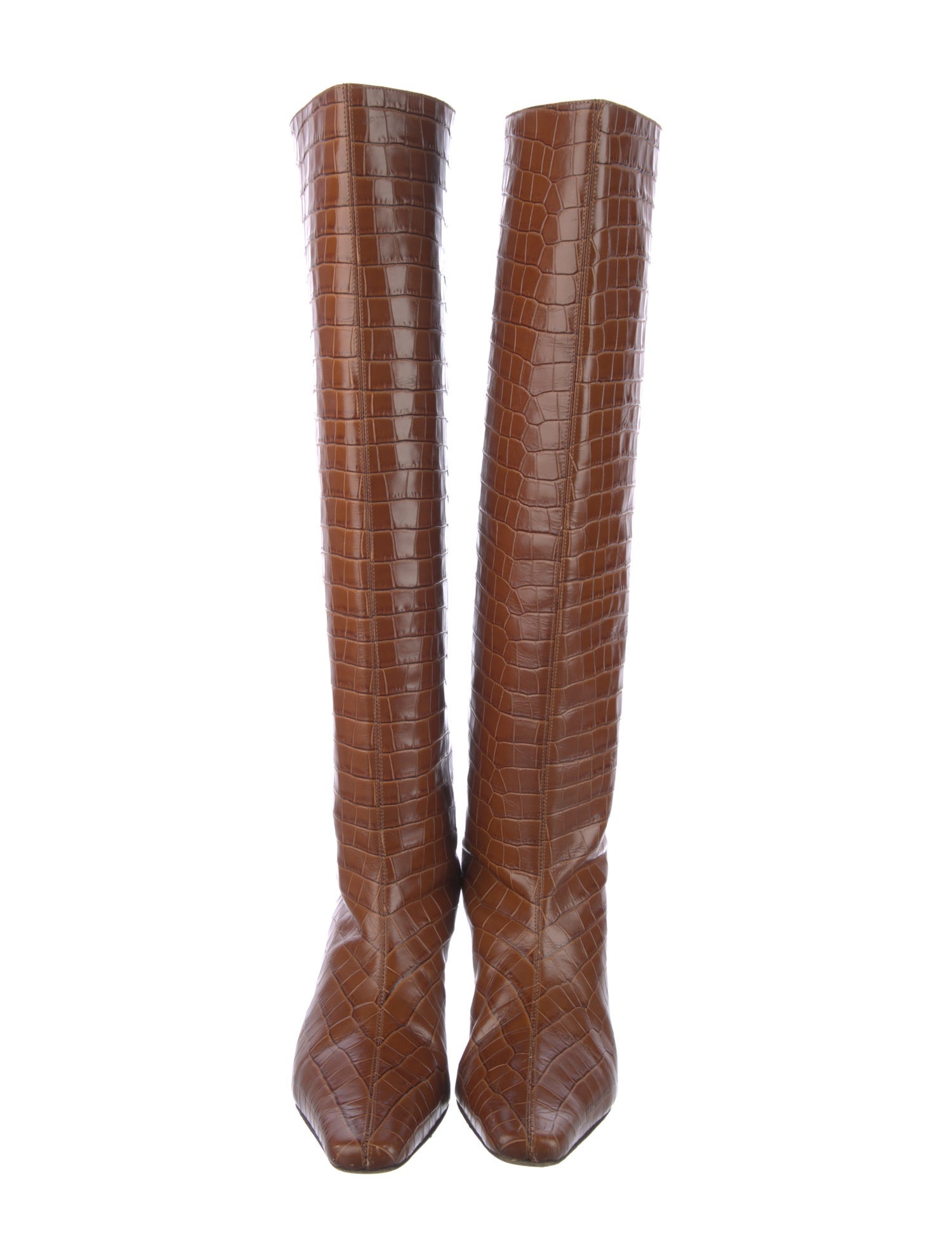 Staud Embossed Leather Boots