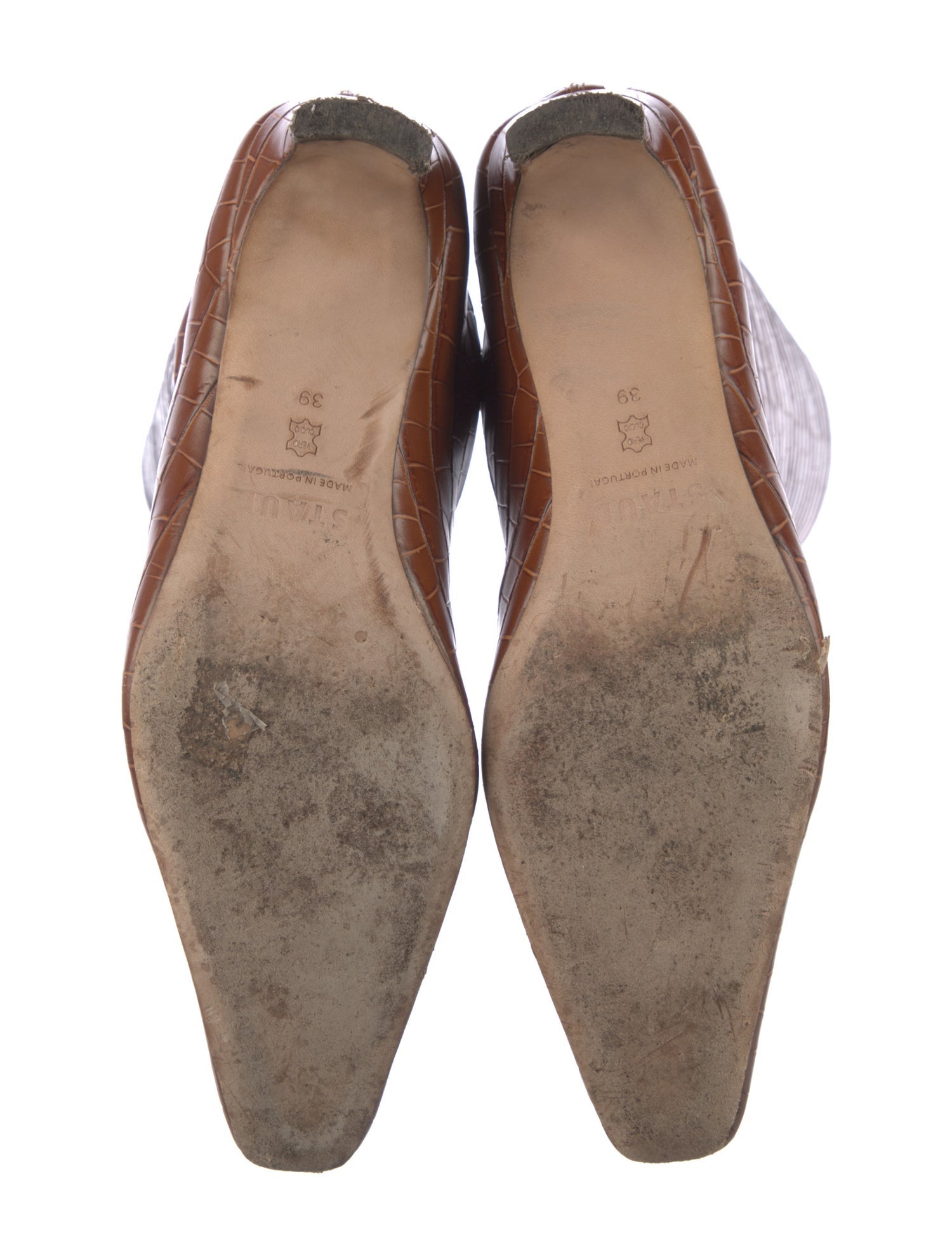 Staud Embossed Leather Boots